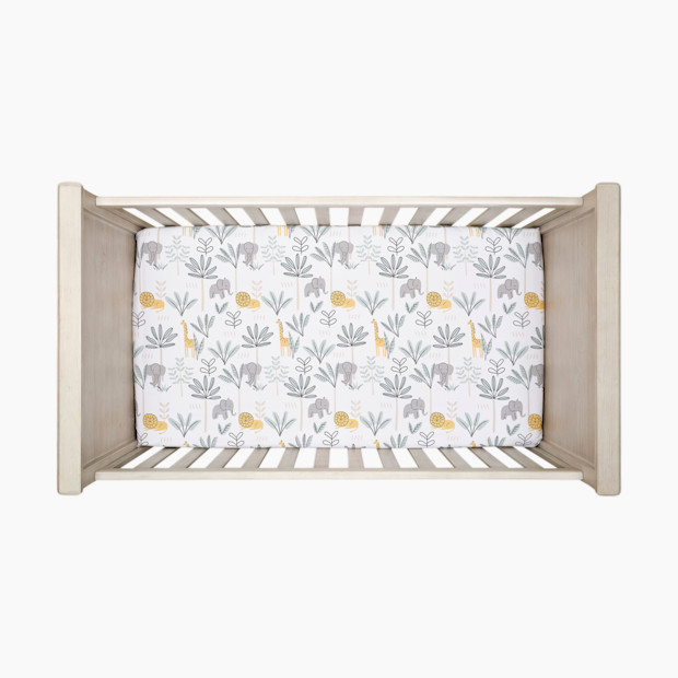 Lambs & Ivy Cotton Fitted Crib Sheet.