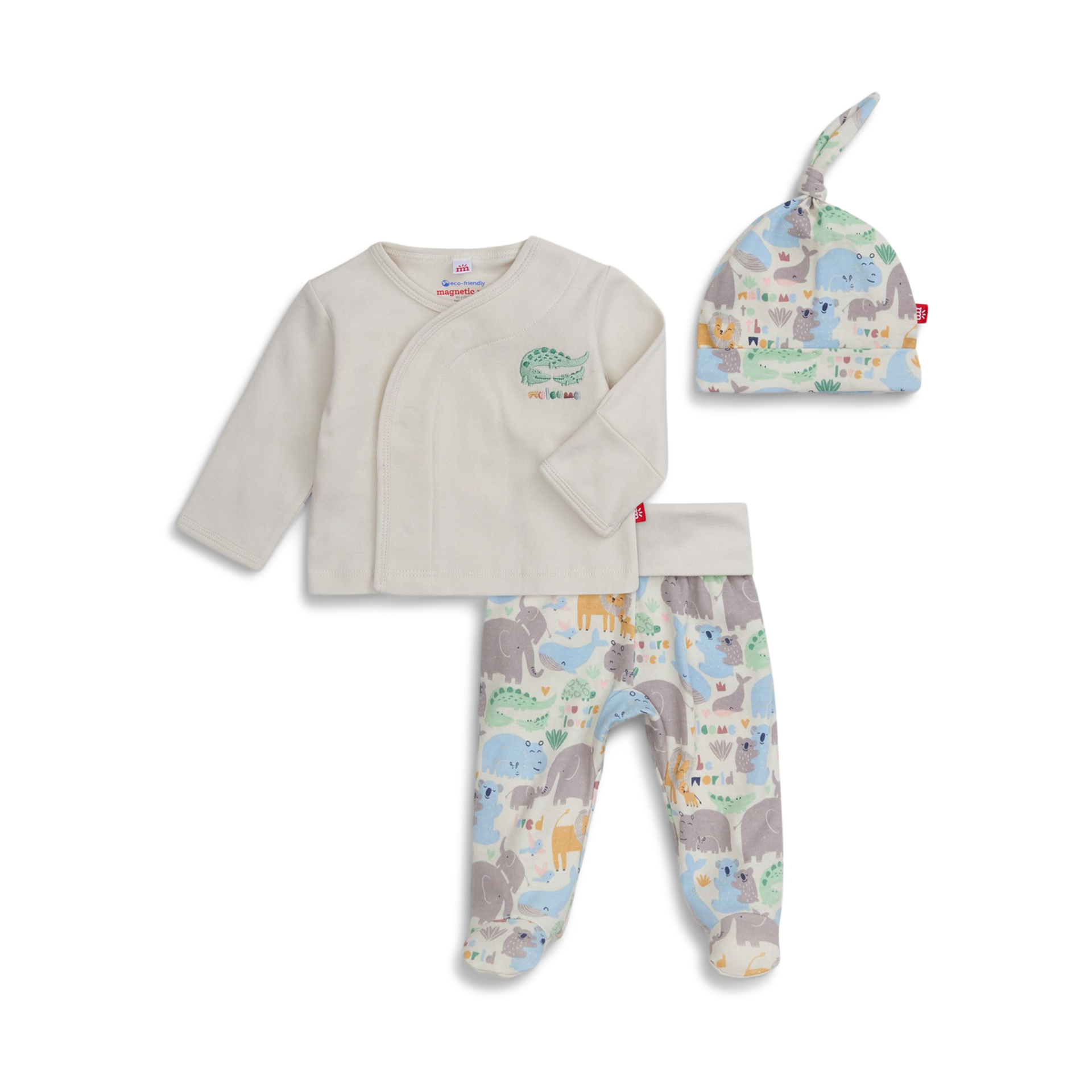 Magnetic Me Organic Cotton Magnetic Wrap 3-Piece Set.