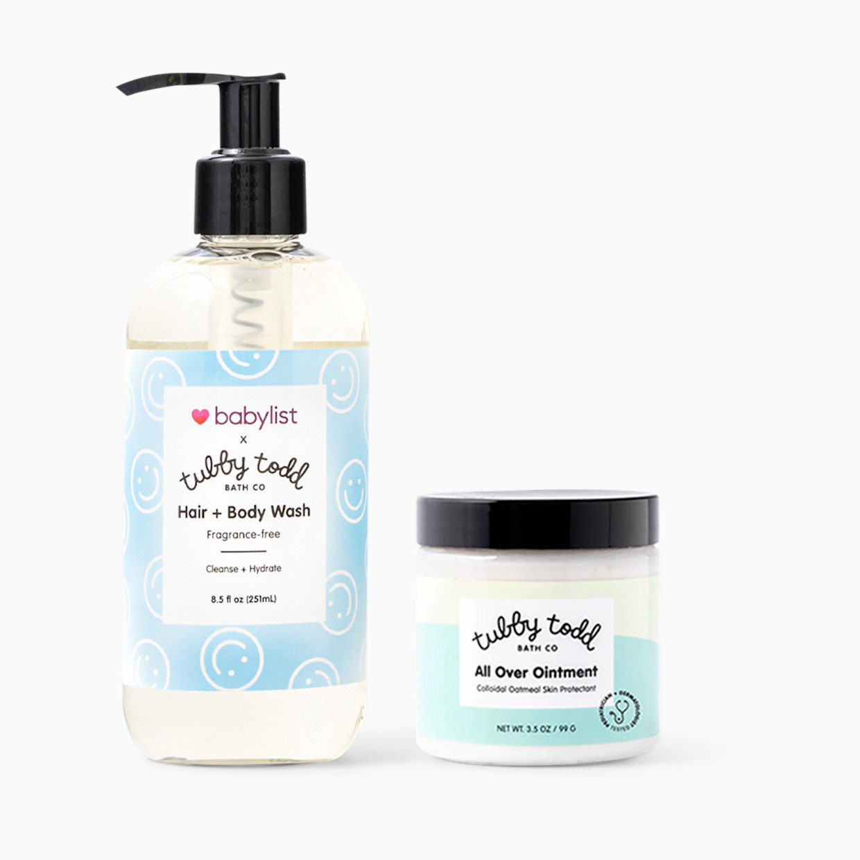 Tubby Todd Tubby Todd x Babylist Skincare Basics Gift Set - Fragrance Free.