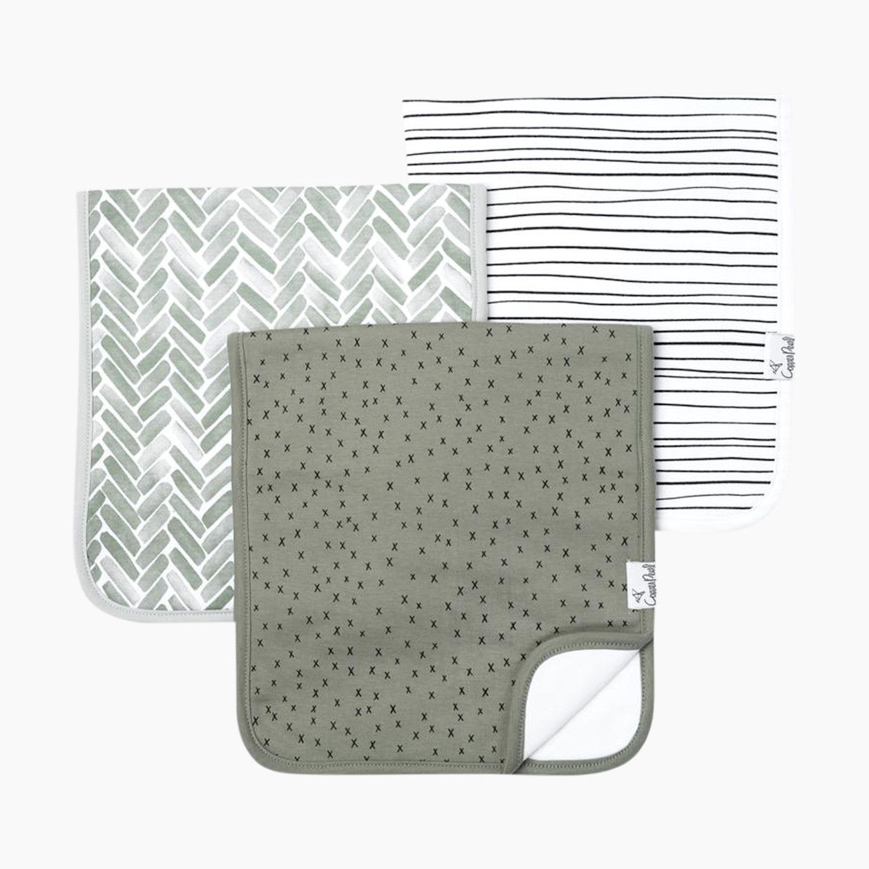 Copper Pearl Printed Burp Cloth Set - Alta.