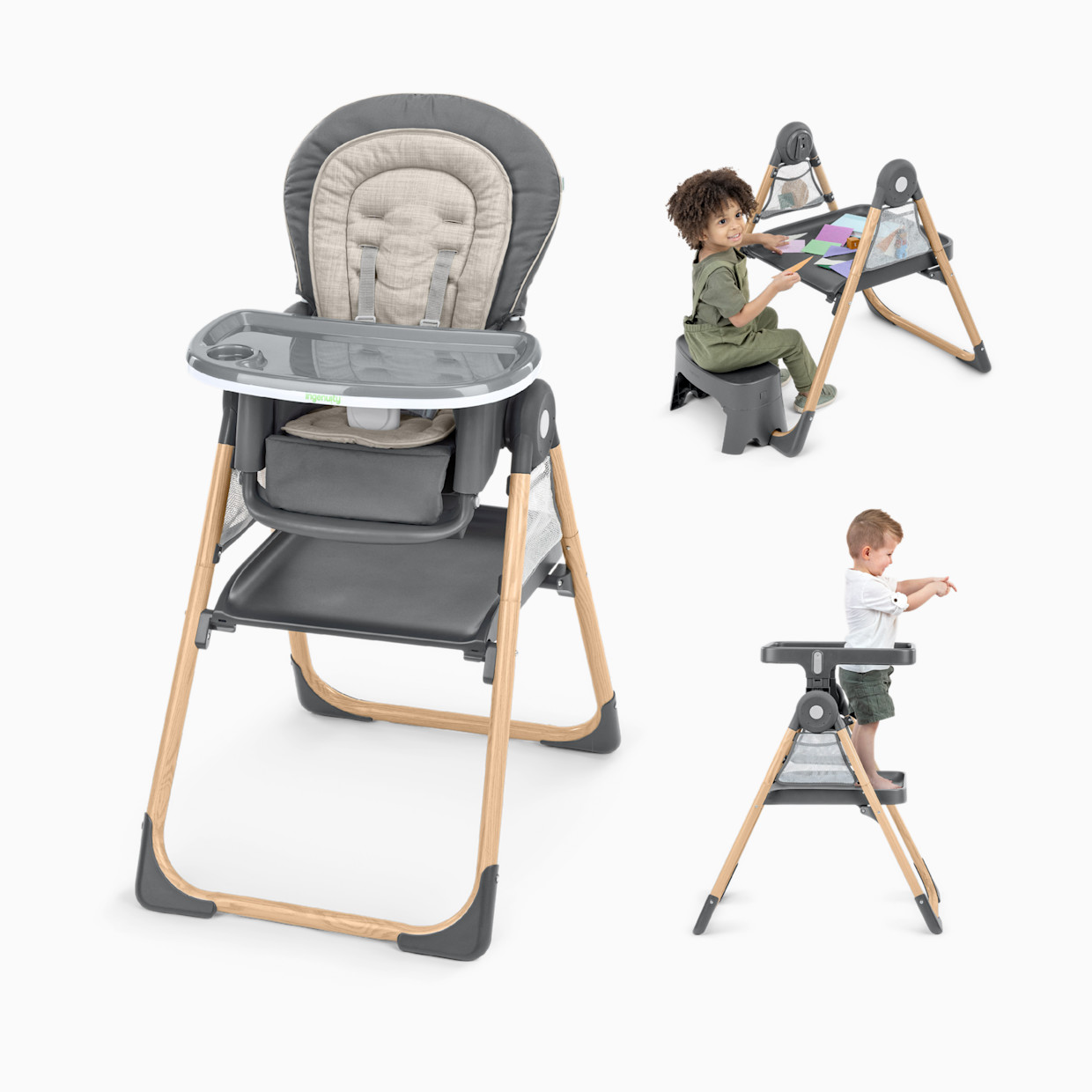 Ingenuity Proper Positioner Create Up! Multi-Mode Folding High Chair - Wesley.
