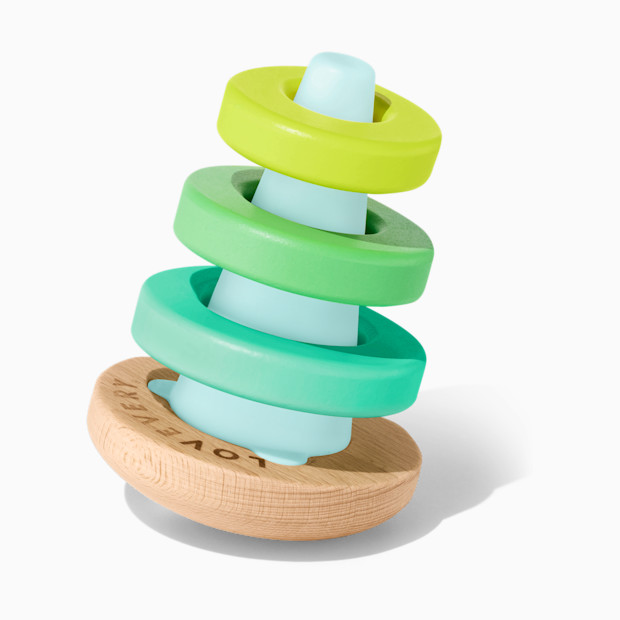 Lovevery Montessori Wobble Stacker, Stacker with 4 Rings.