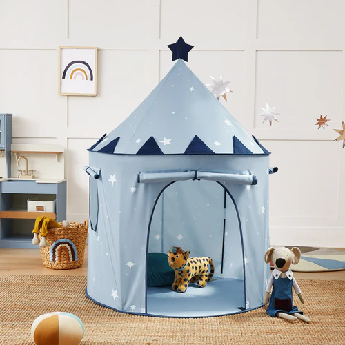 Tiny Land Indoor Kids Tent - Starry Blue.