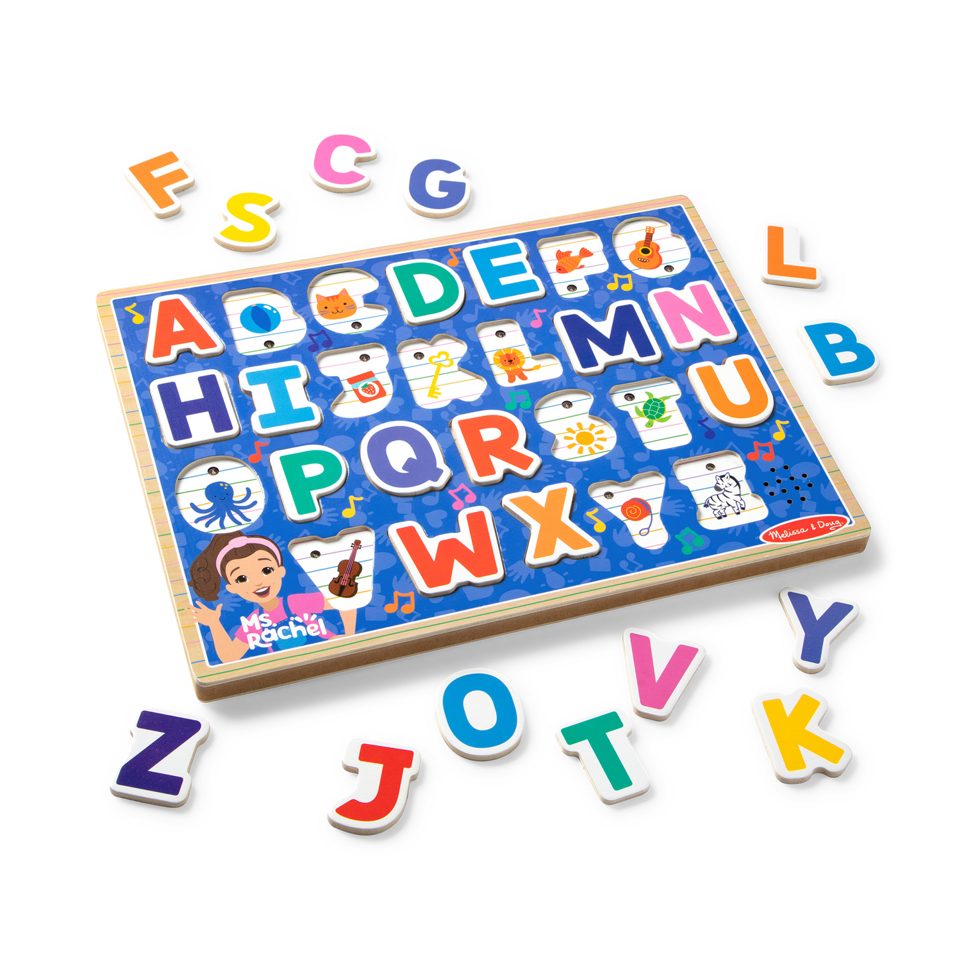 Melissa & Doug Ms. Rachel Alphabet Phonics Puzzle.