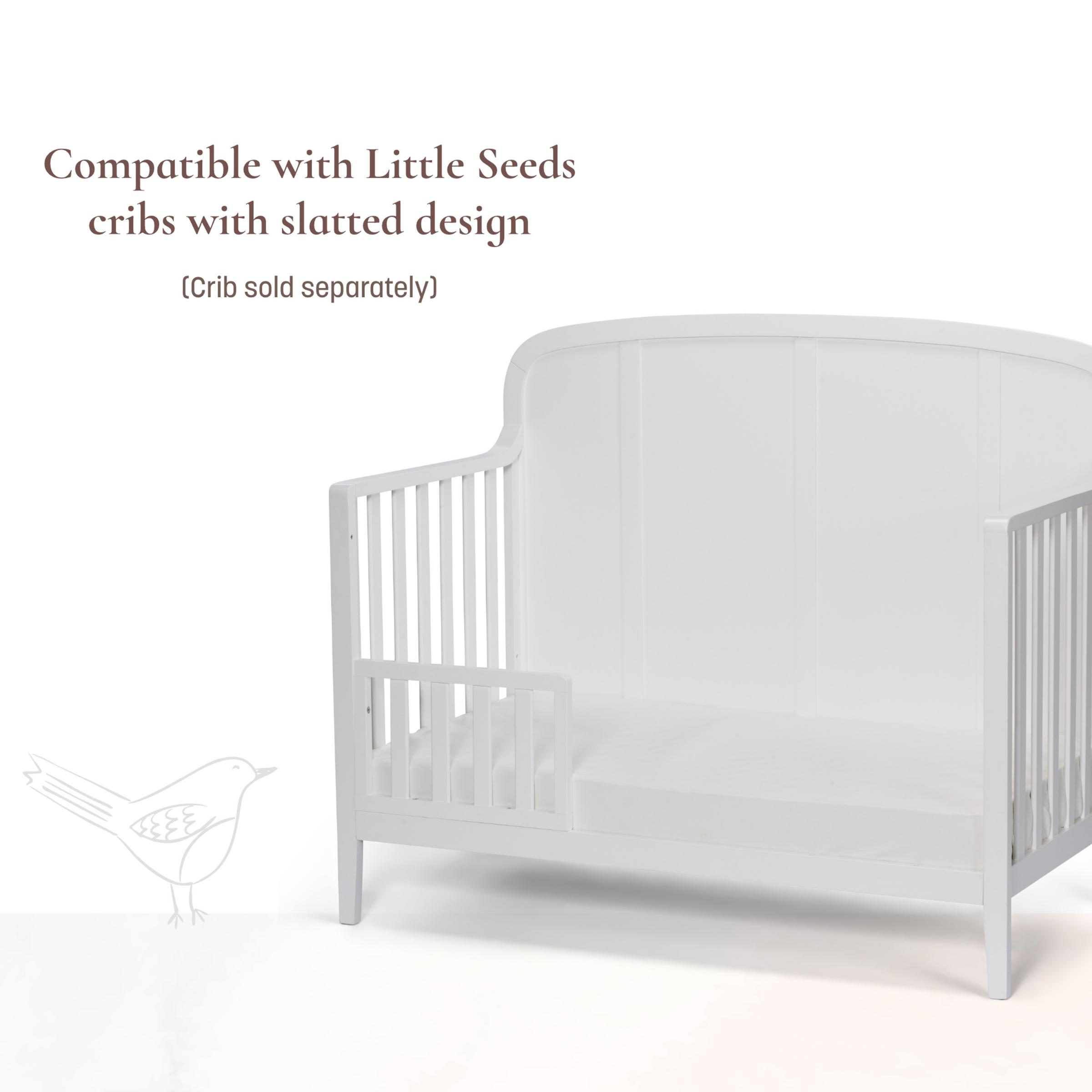 Little Seeds Toddler Slat Guardrail - True White.