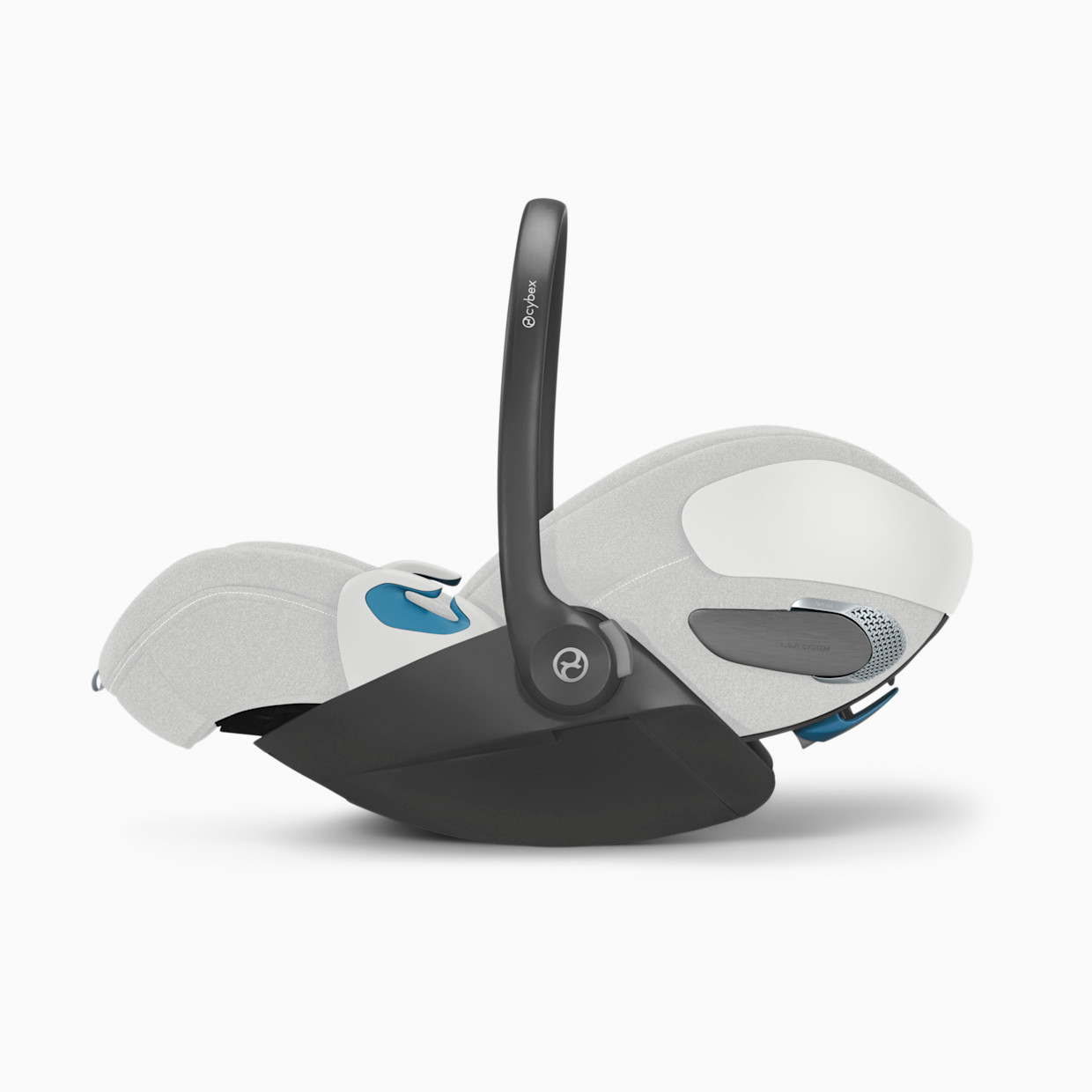 Cybex Cloud T Comfort Extend Infant Car Seat with SensorSafe - Platinum White.