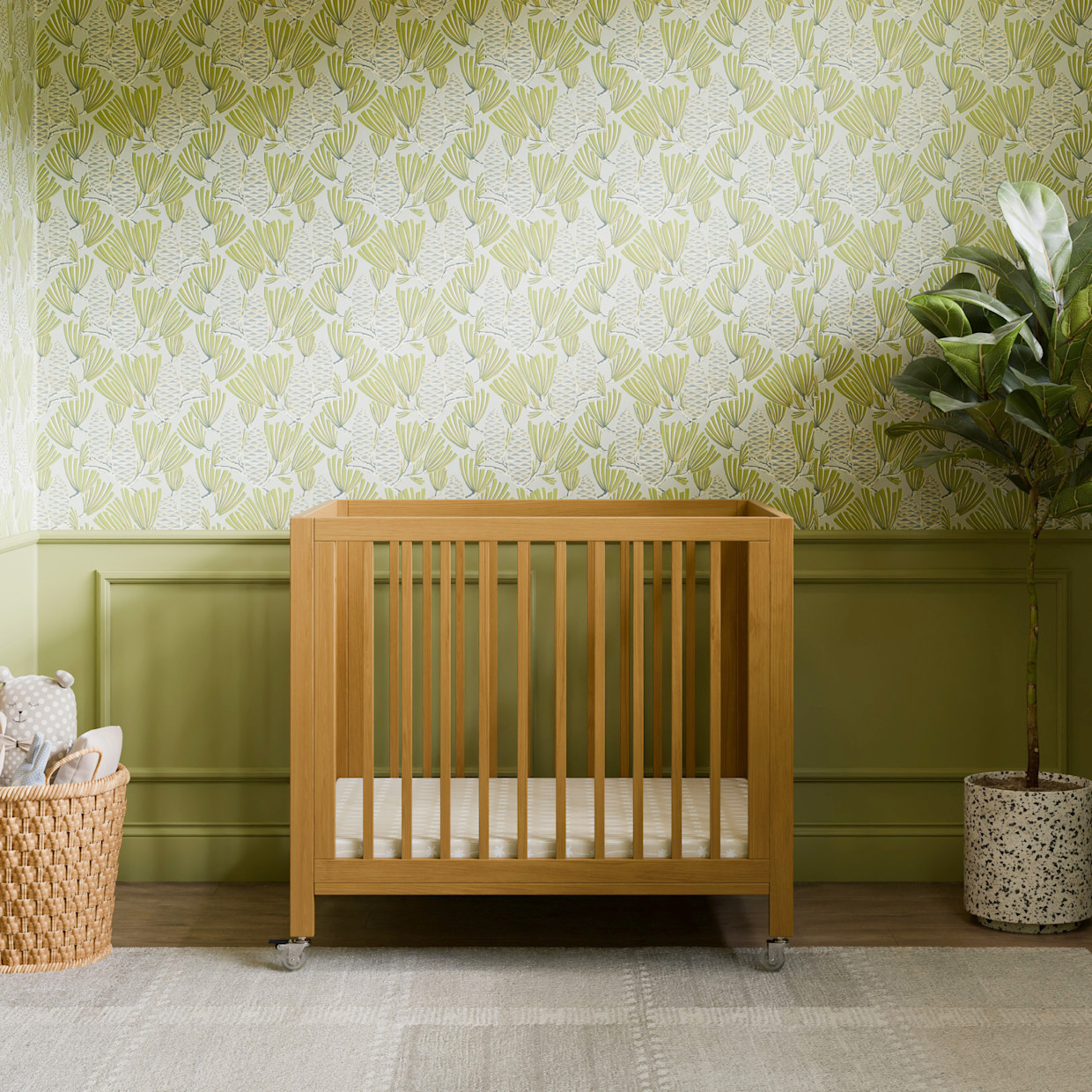 babyletto Rolli All-Stages Midi Crib Conversion Kit - Honey.