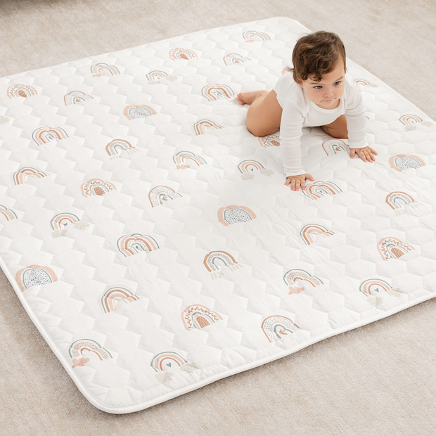 Comfy Cubs Quilted Kids Play Mat with Non-Slip Bottom.