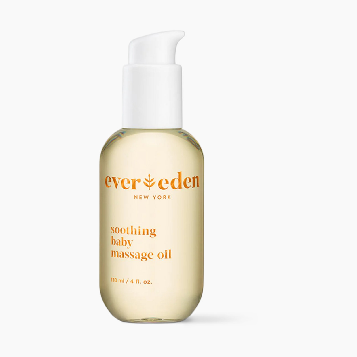 Evereden Soothing Baby Massage Oil - Fragrance Free, 118ml.