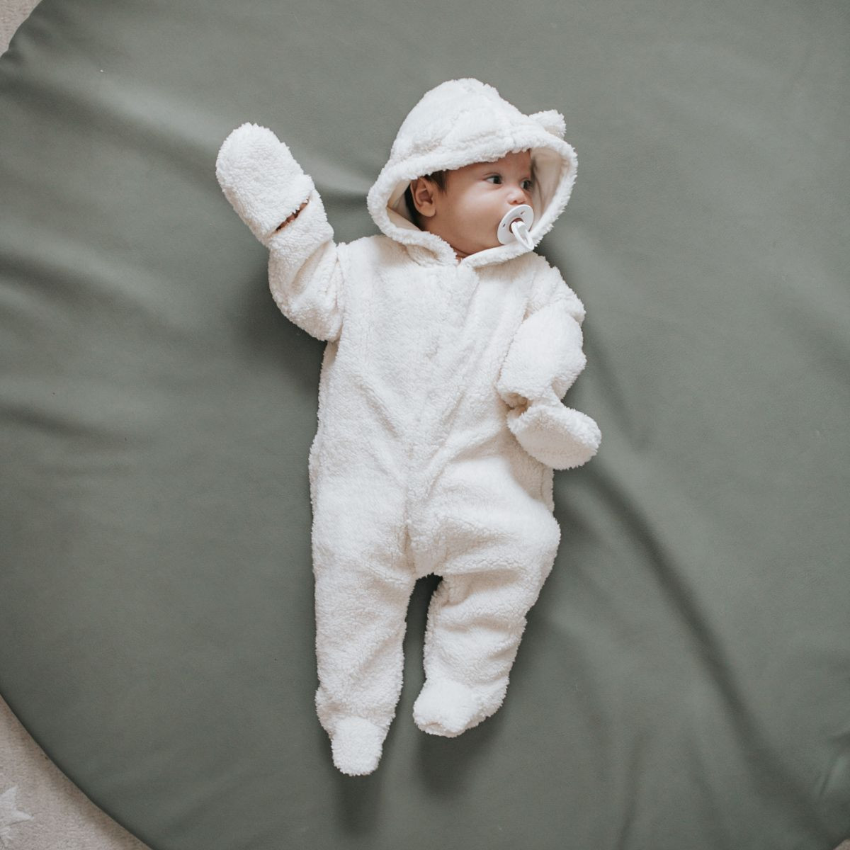 Magnetic Me Magnetic Fleece Pram - Grey, Newborn.