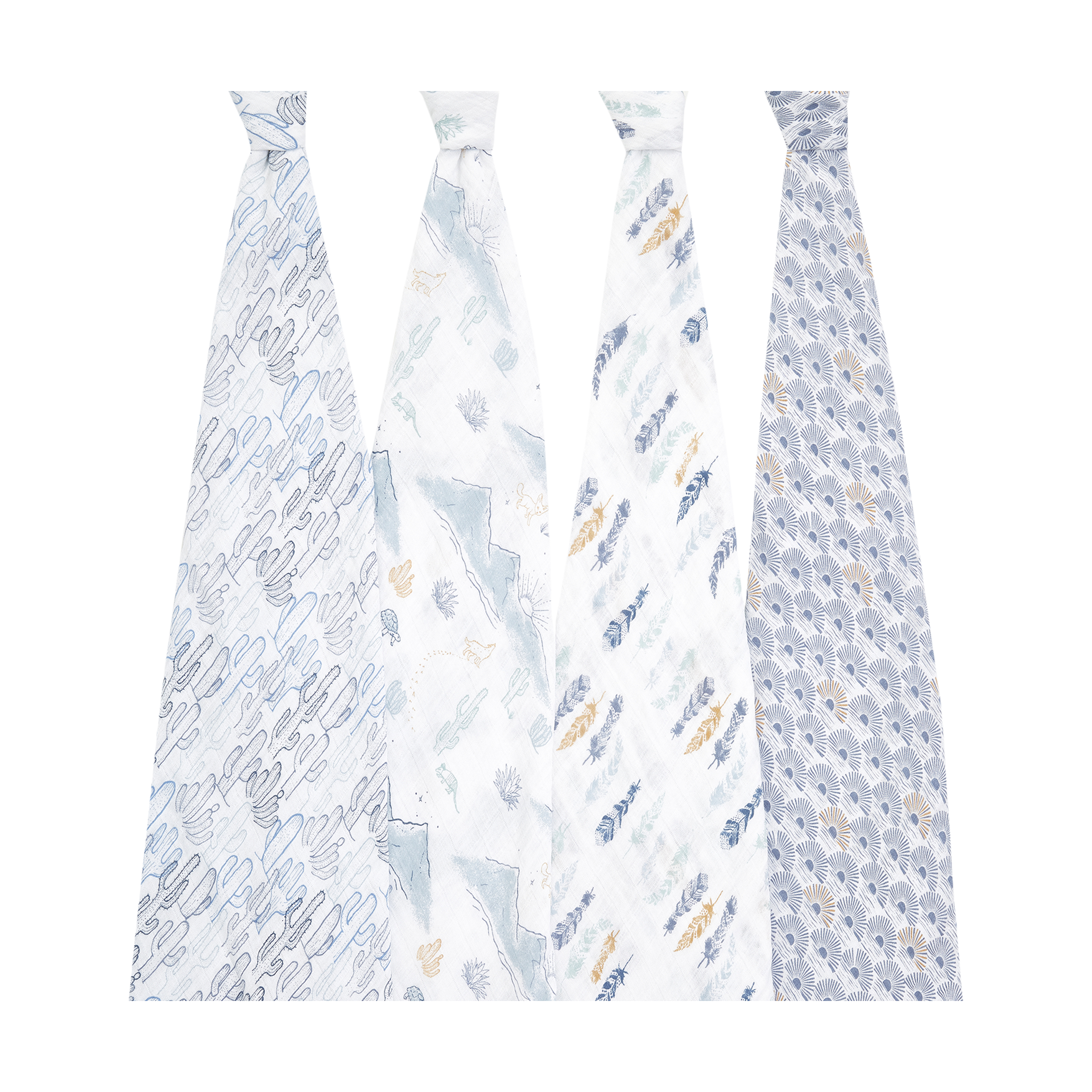 Aden + Anais Cotton Muslin Swaddle 4Pack Sunrise Babylist Shop