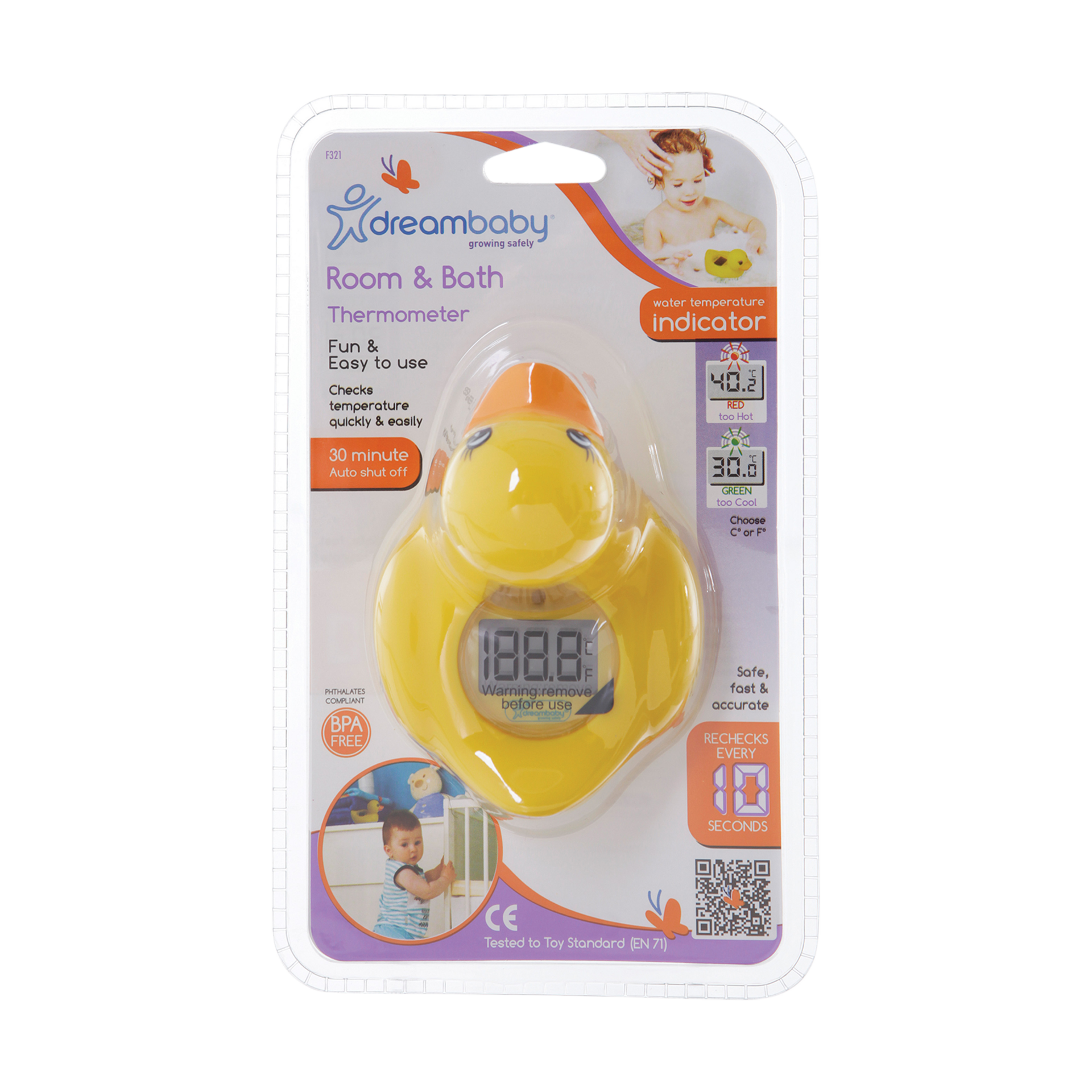 Baby and Child Temperature Set with Nursery Room and Bath Water Thermometer 