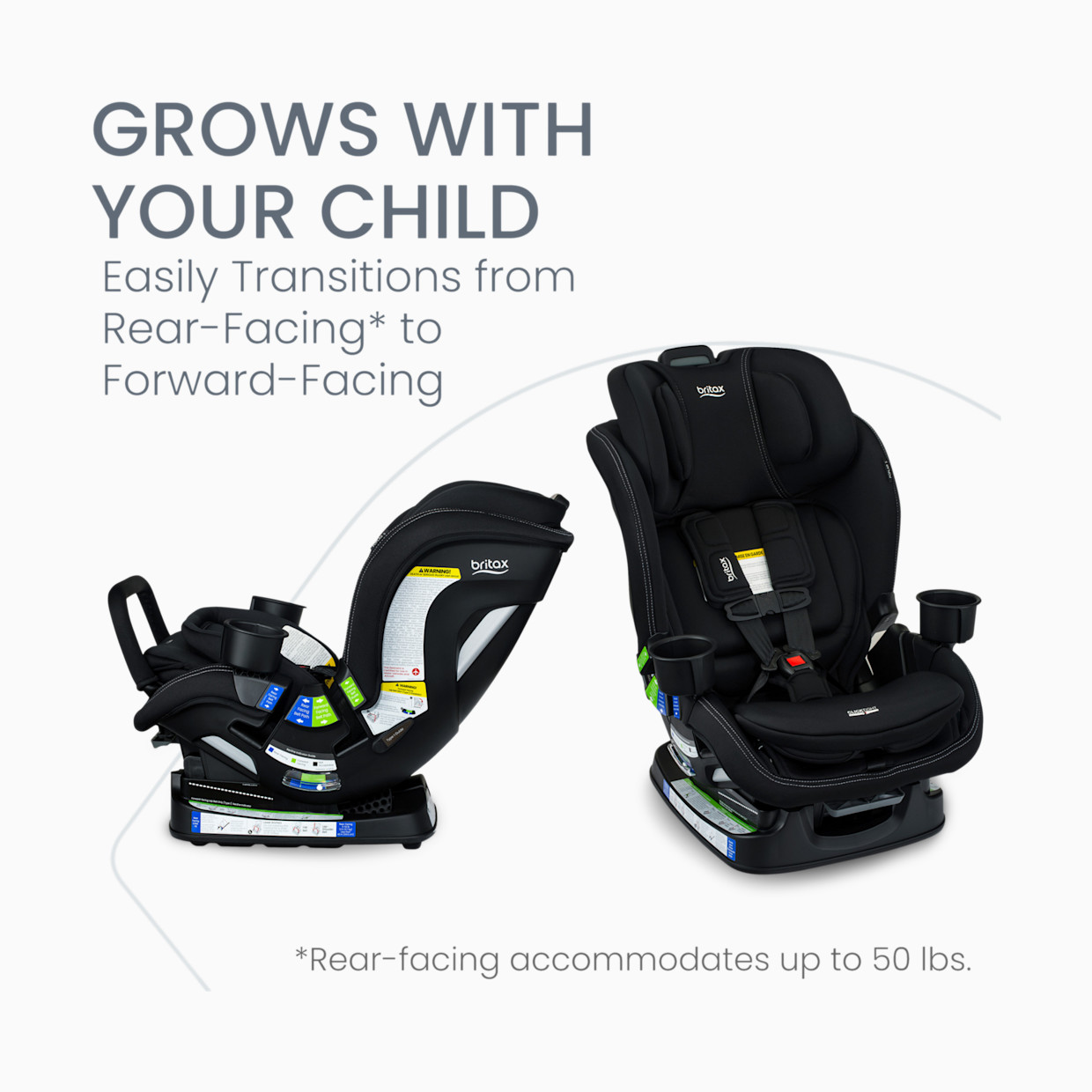 Britax Poplar S Convertible Car Seat - Onyx.