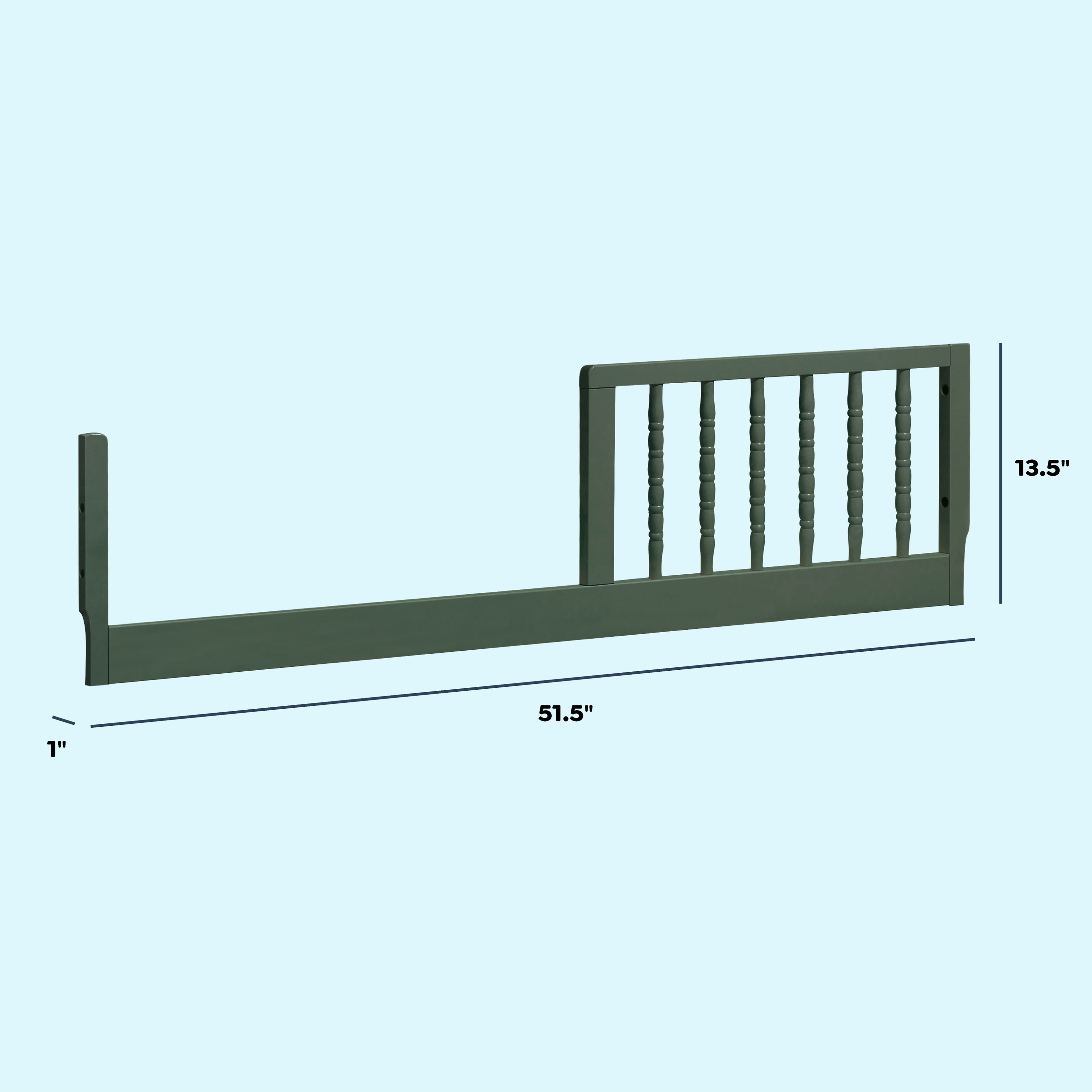 daVinci Toddler Bed Conversion Kit (M3199) - Forest Green.
