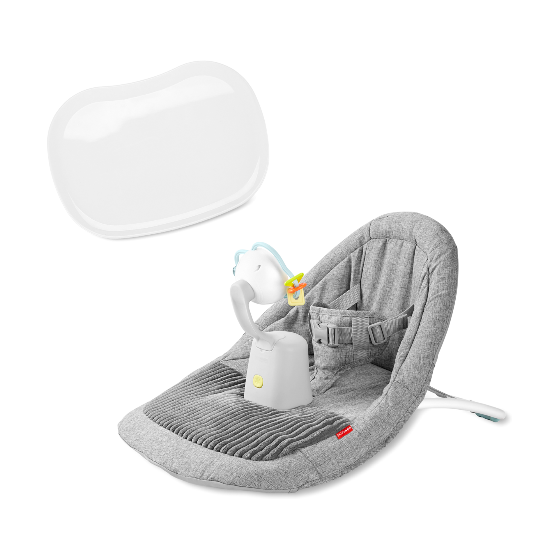 Skip Hop Silver Lining Cloud Upright Floor Seat & Tray.