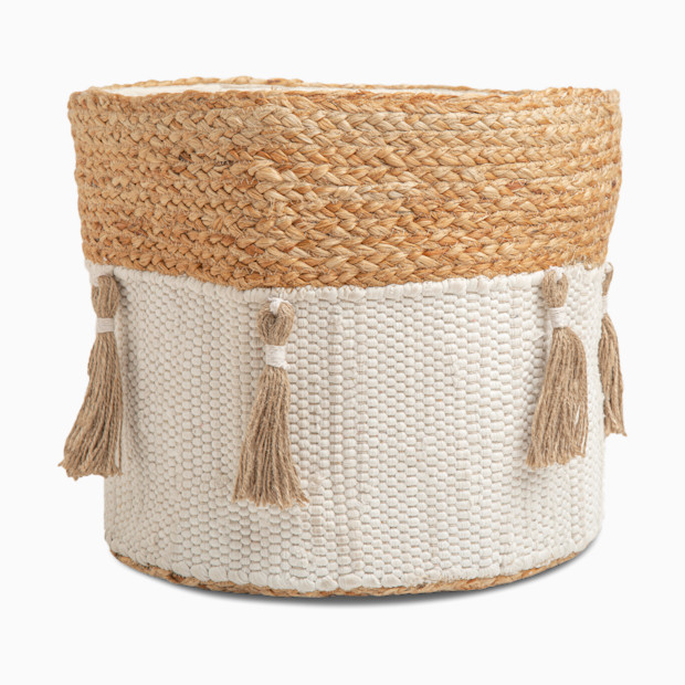 Crane Baby Cotton and Jute Storage Bin.