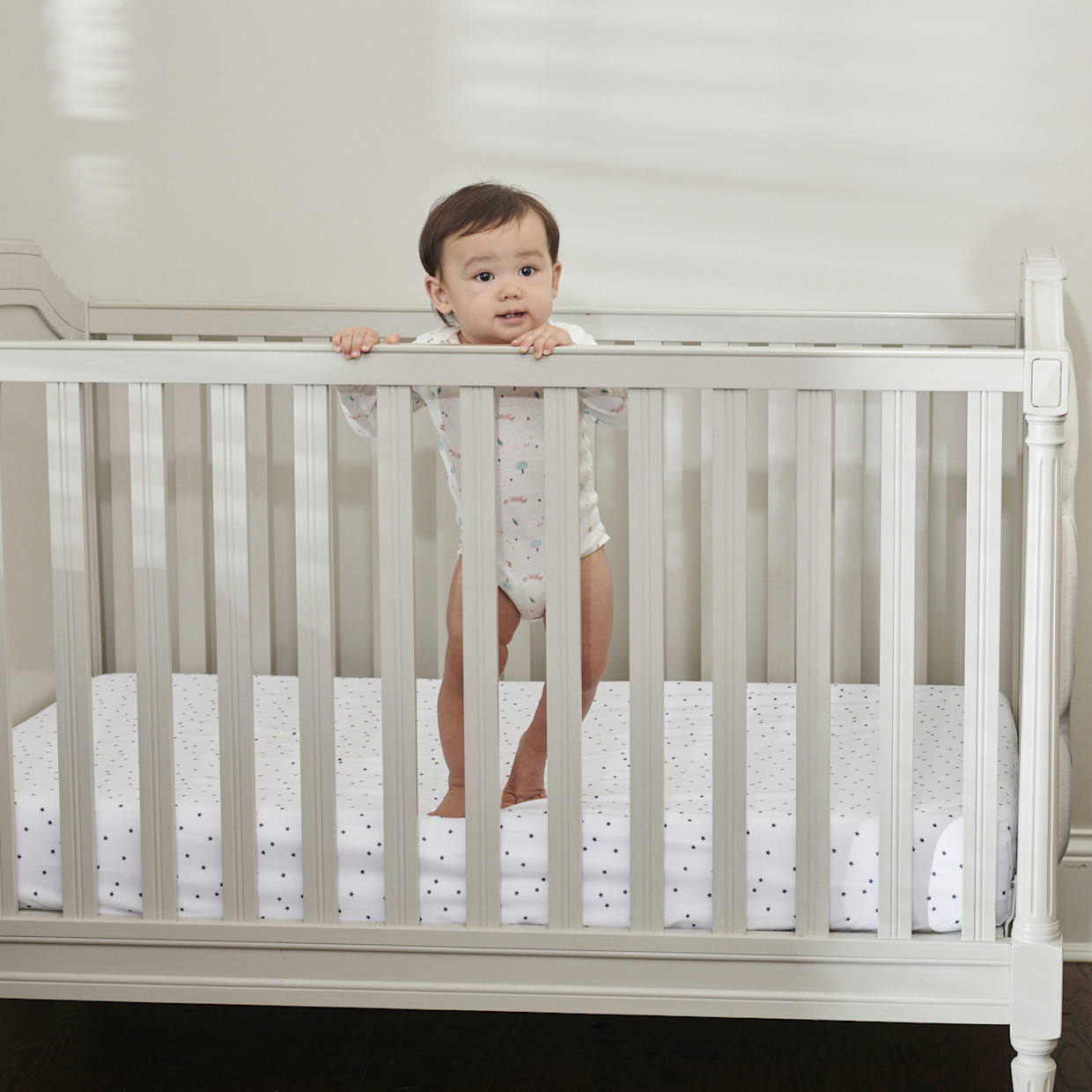 Moonlight Slumber Mini Crib Size Little Dreamer Mattress - White.