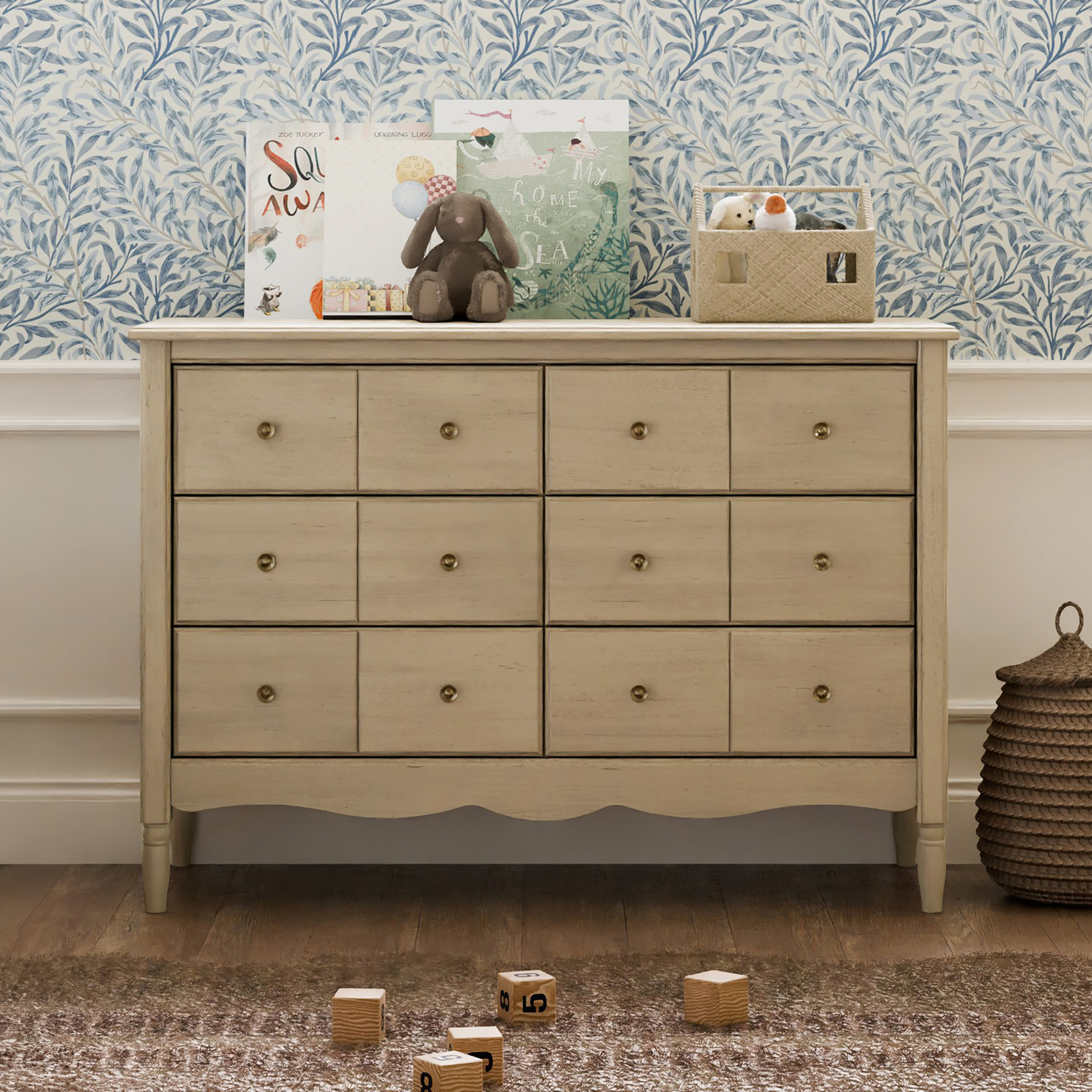 Namesake Liberty 6-Drawer Assembled Dresser - Washed Pine.