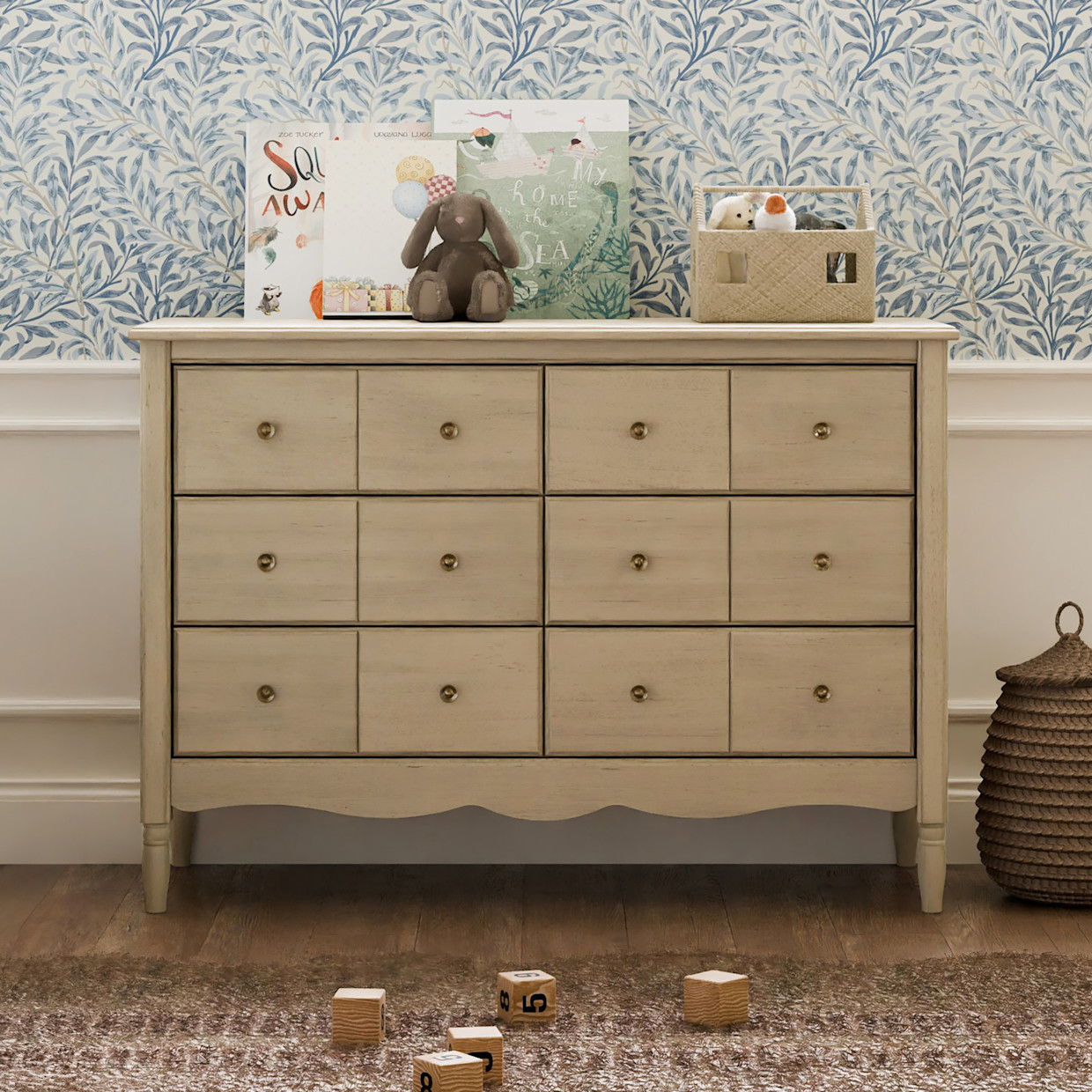 Namesake Liberty 6-Drawer Assembled Dresser - Washed Pine.
