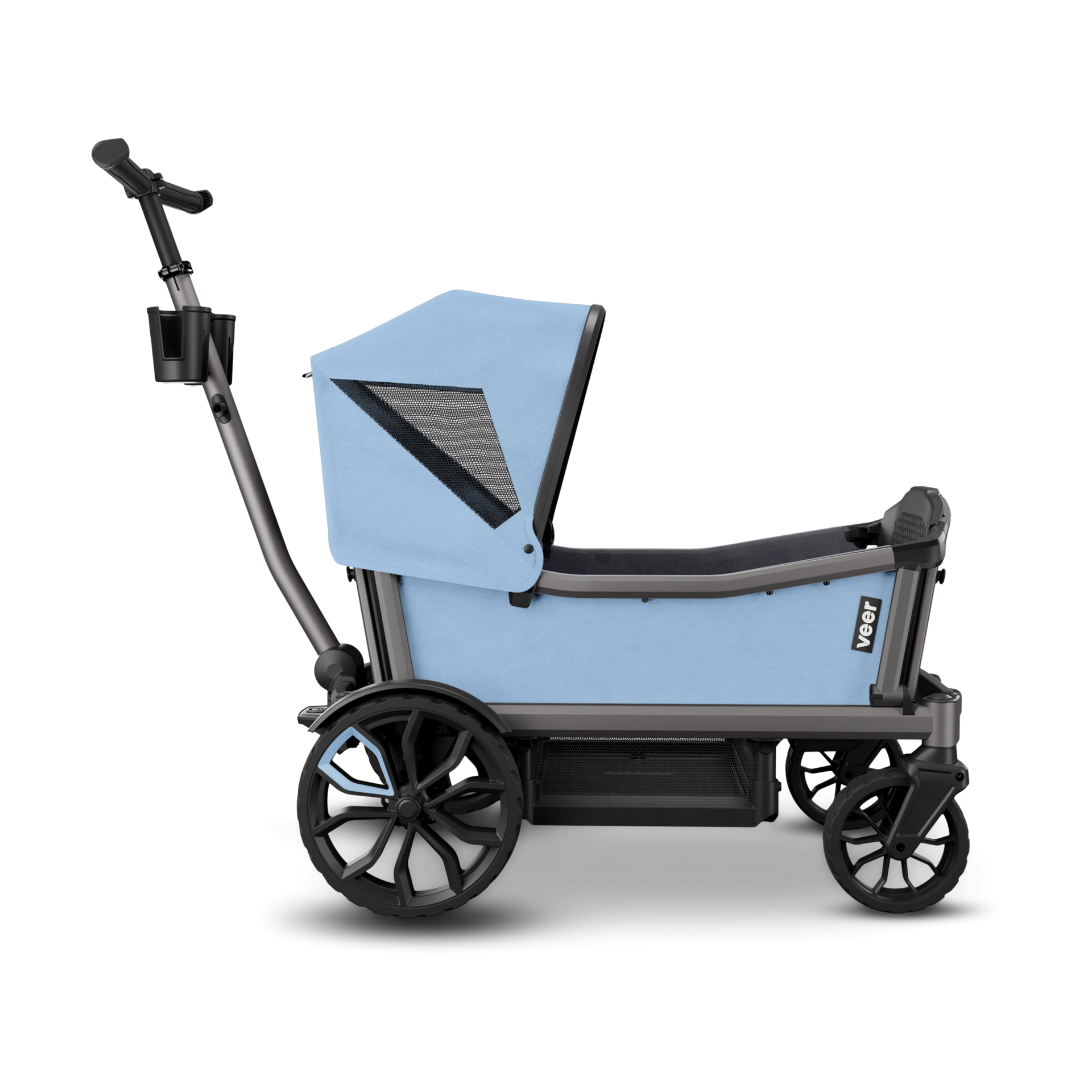 Veer Cruiser Wagon Retractable Canopy - Blue Beryl.