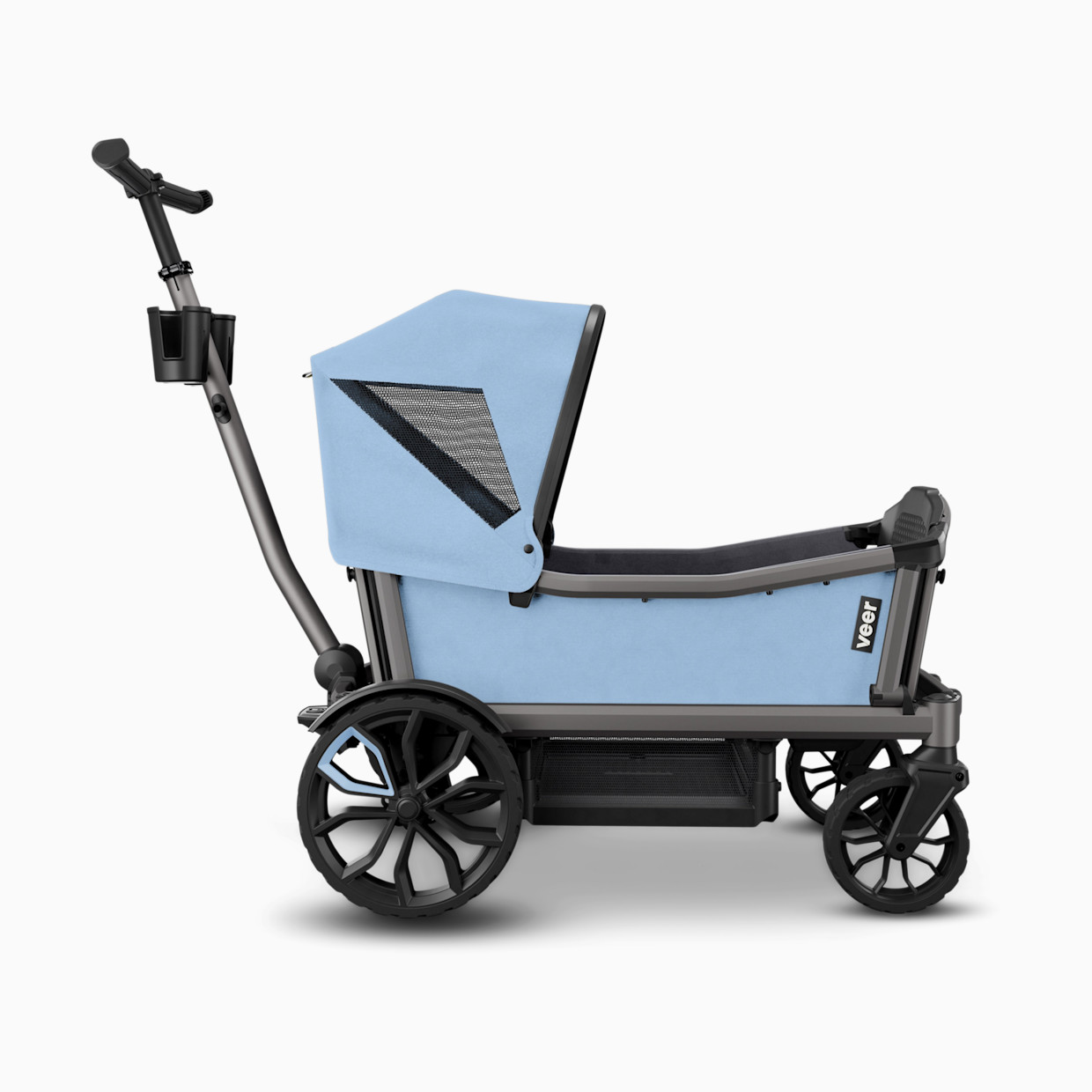 Veer Cruiser Wagon Retractable Canopy XL - Blue Beryl.