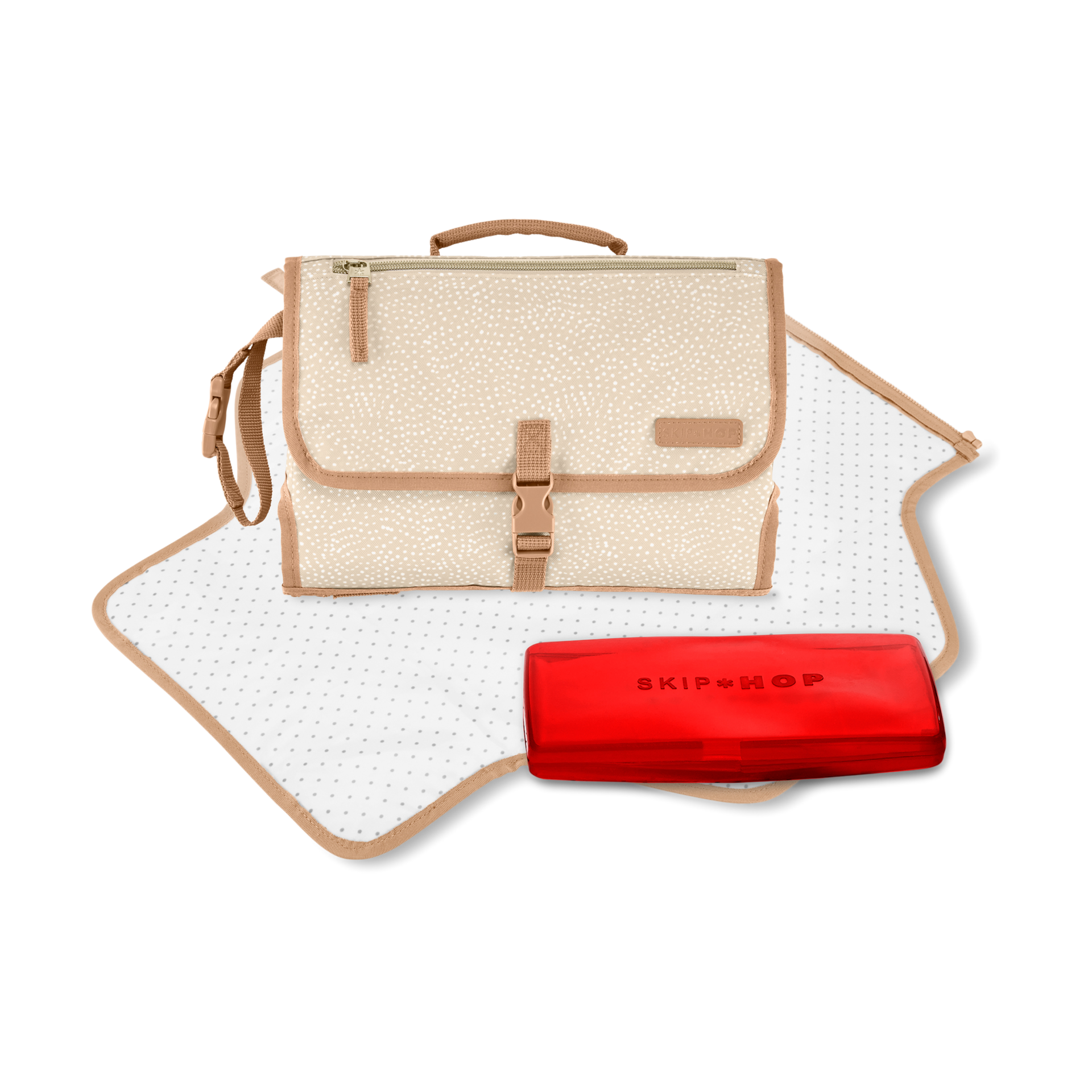 Skip Hop Pronto Signature Changing Station - Beige Swirl Dot.