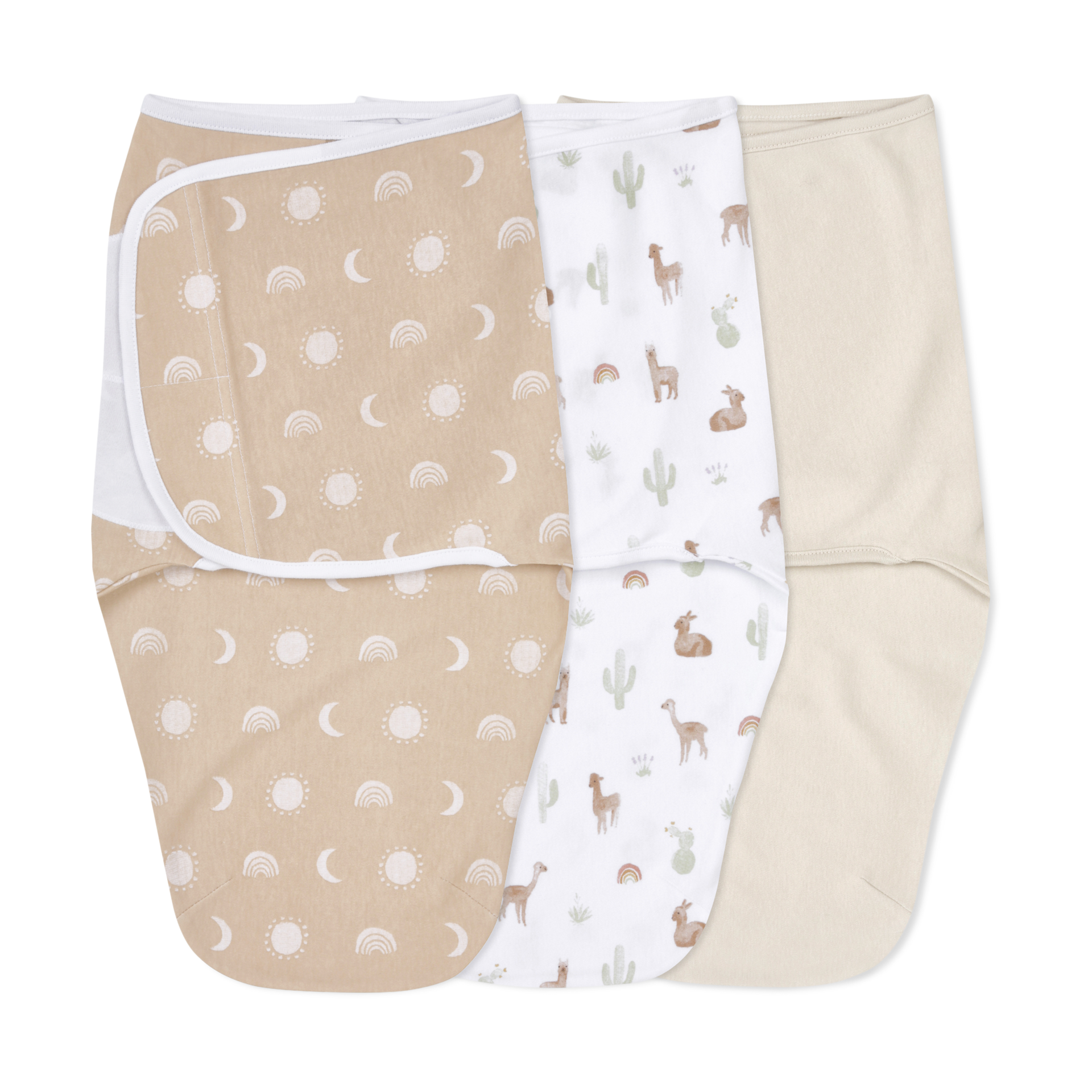 Aden + Anais Essentials Cotton Wrap Swaddles No Zip (3 Pack).