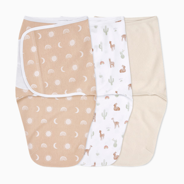 Aden + Anais Essentials Cotton Wrap Swaddles No Zip (3 Pack).