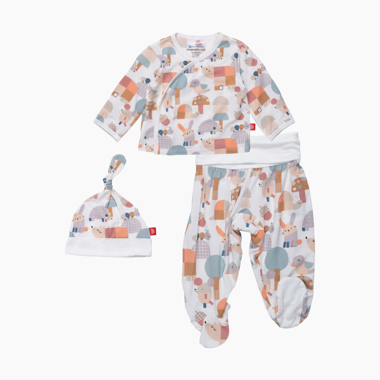 Magnificent Baby Modal Magnetic Wrap 3-Piece Set - Willow Grove, 0-3 M.