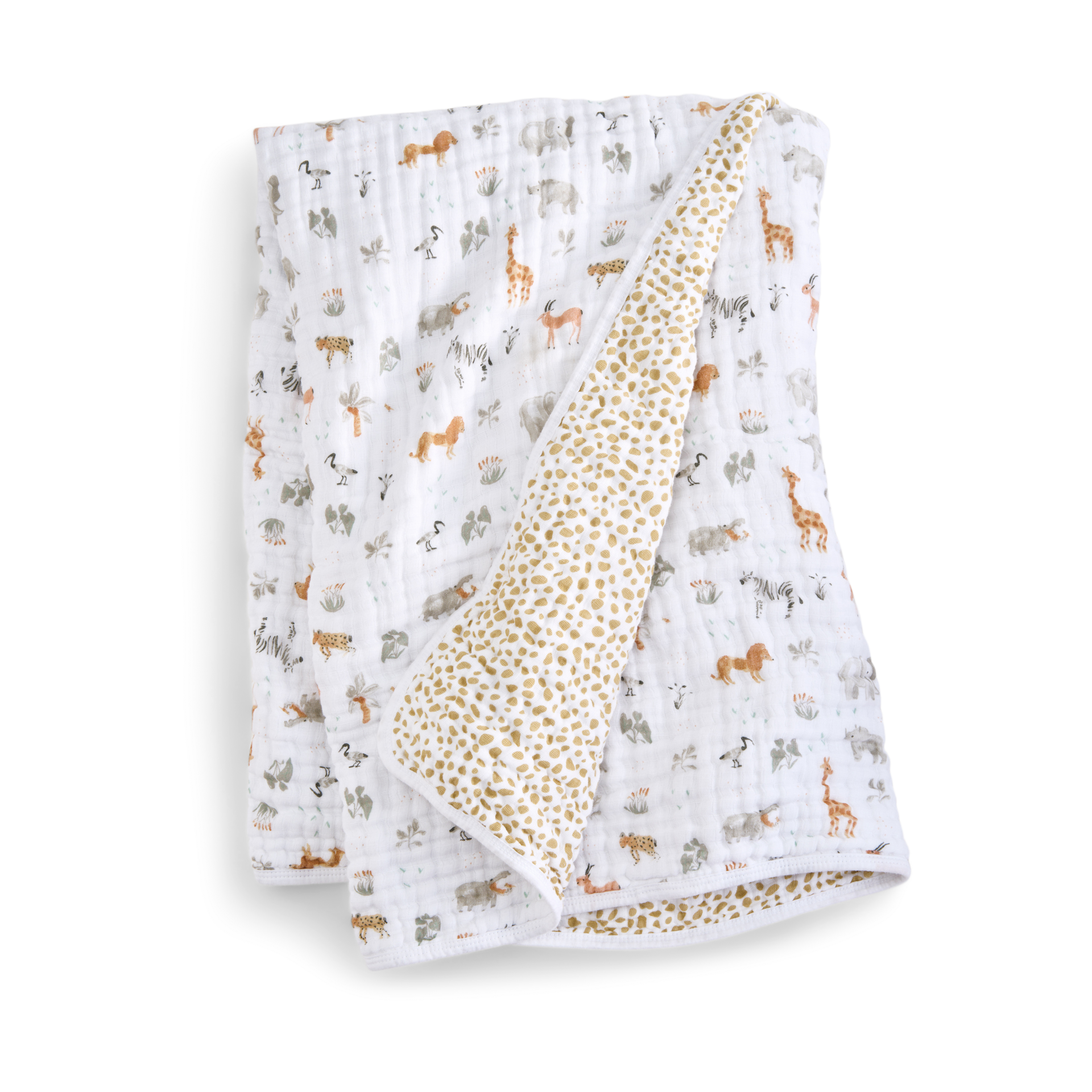 Aden + Anais Essentials Cotton Muslin Dream Blanket - Giraffe Safari.