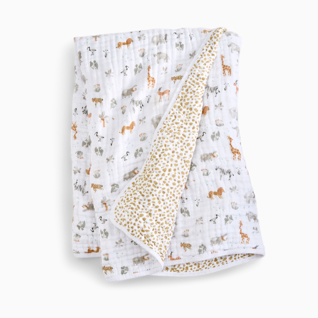 Aden + Anais Essentials Cotton Muslin Dream Blanket - Giraffe Safari.