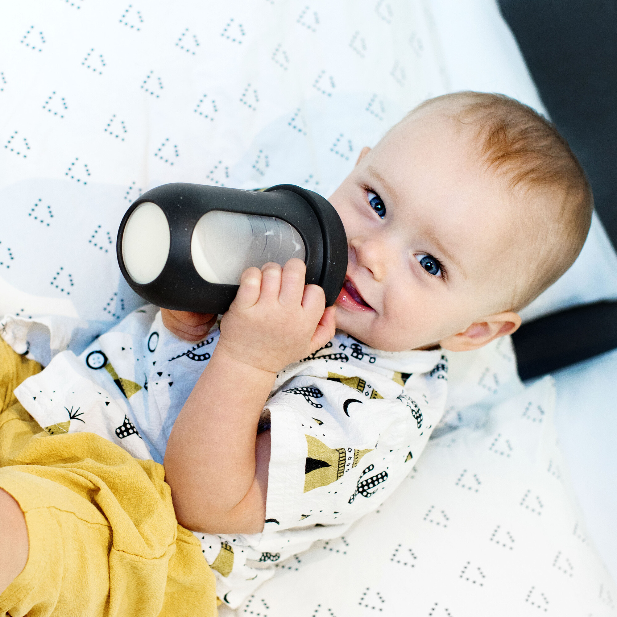 Boon NURSH Silicone Pouch Bottles - Speckle, 8 Oz.