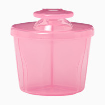 Dr. Brown's Baby Formula Dispenser with Snap-On Lid for On-The-Go Feedings,Milk Powder Dispenser for Traveling with Infant,Pink