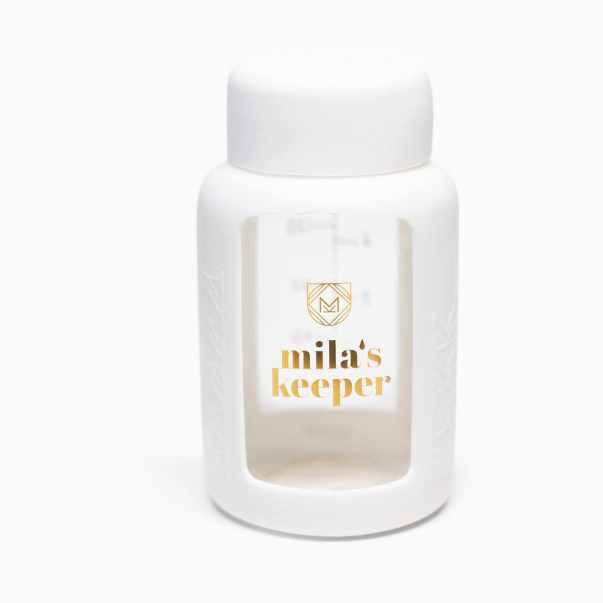 Mila's Keeper Glass Breast Milk Storage Bottles, 2 Pack - Aspen White, Standard, 2.
