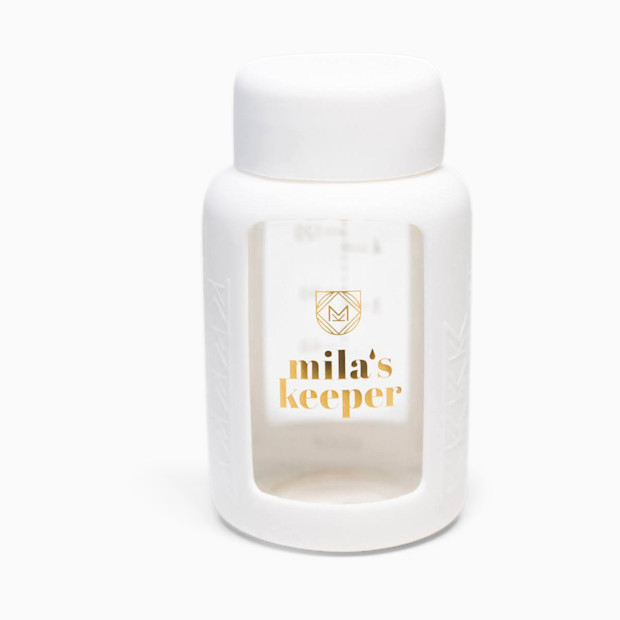 Mila's Keeper Glass Breast Milk Storage Bottles, 2 Pack.