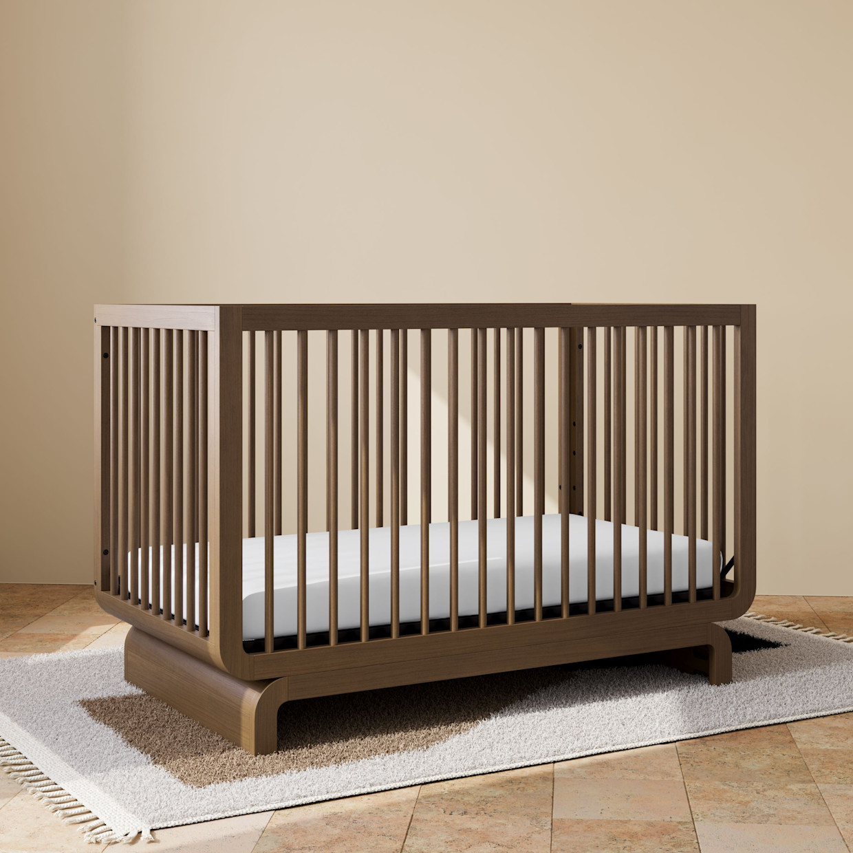 Storkcraft Santorini Deluxe 5-in-1 Convertible Crib - Hazelnut.