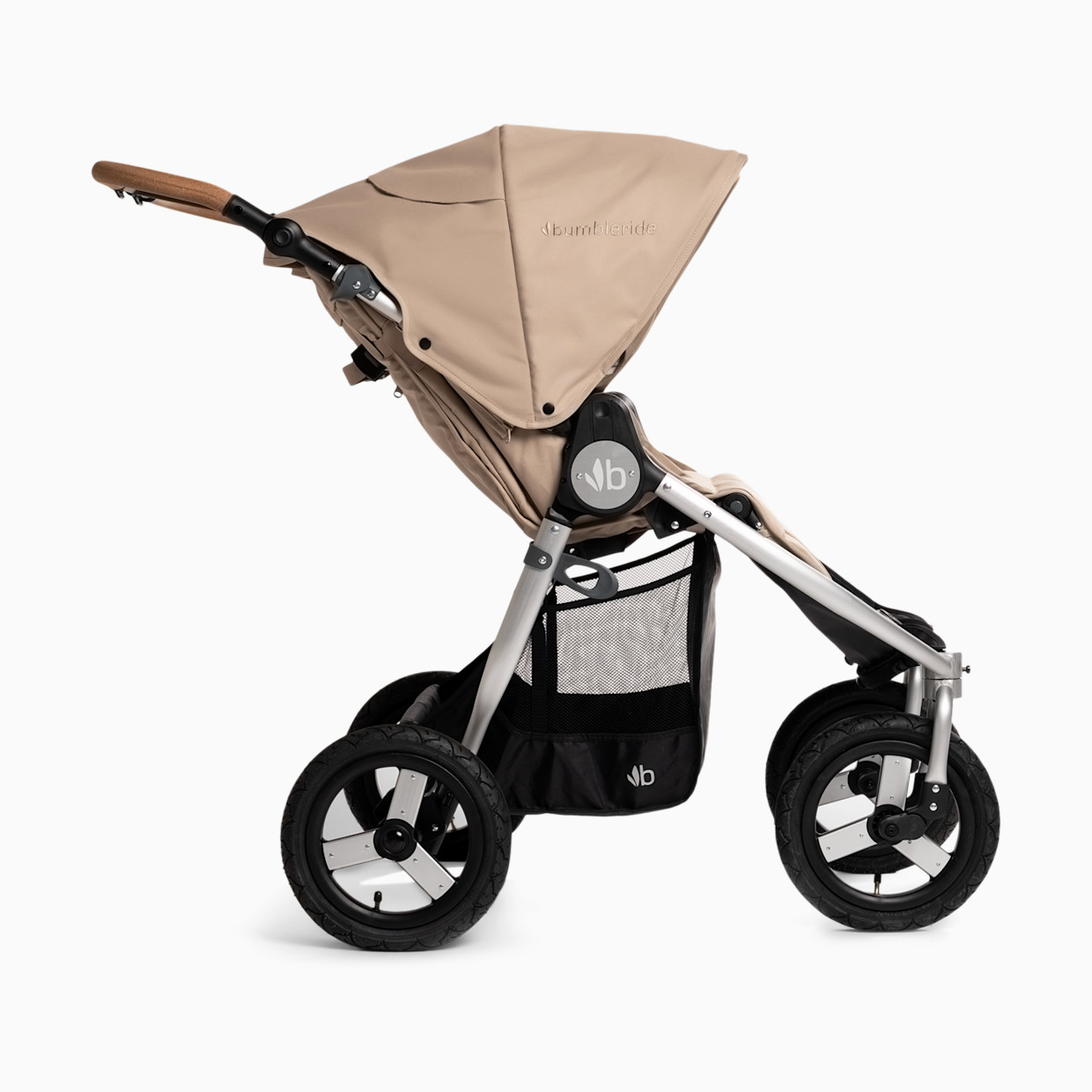 Bumbleride Indie Twin Double Jogging Stroller - Sand Beige.