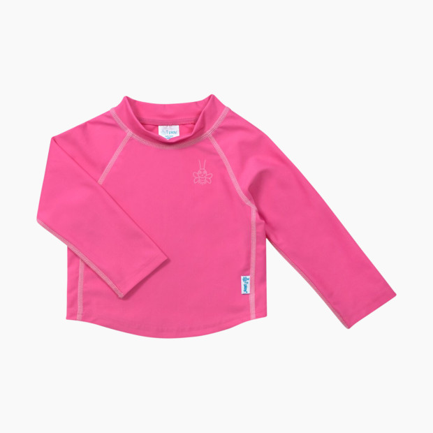 GREEN SPROUTS Long Sleeve Rashguard Shirt - Hot Pink, 6 M.
