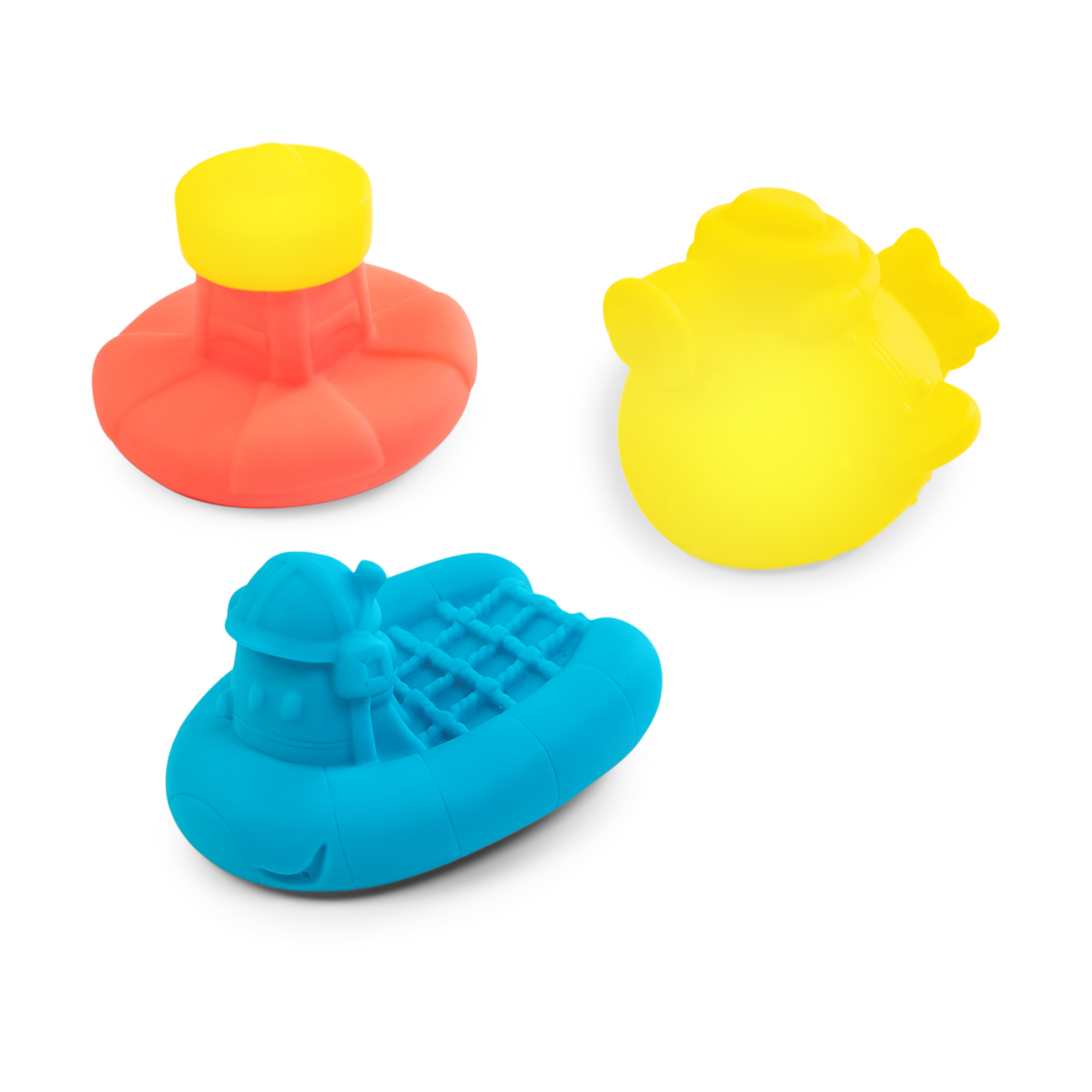 Sassy Boats, Bath Ball, & Squeezies Bath Toy Gift Set (7 piece).