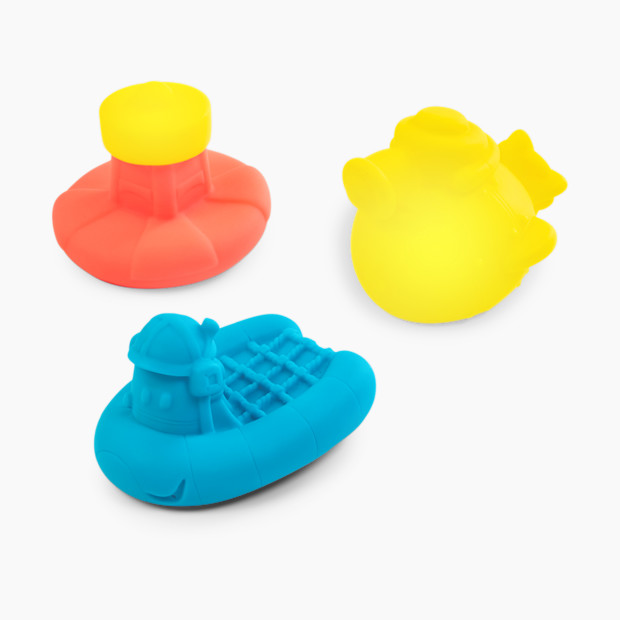 Sassy Boats, Bath Ball, & Squeezies Bath Toy Gift Set (7 piece).
