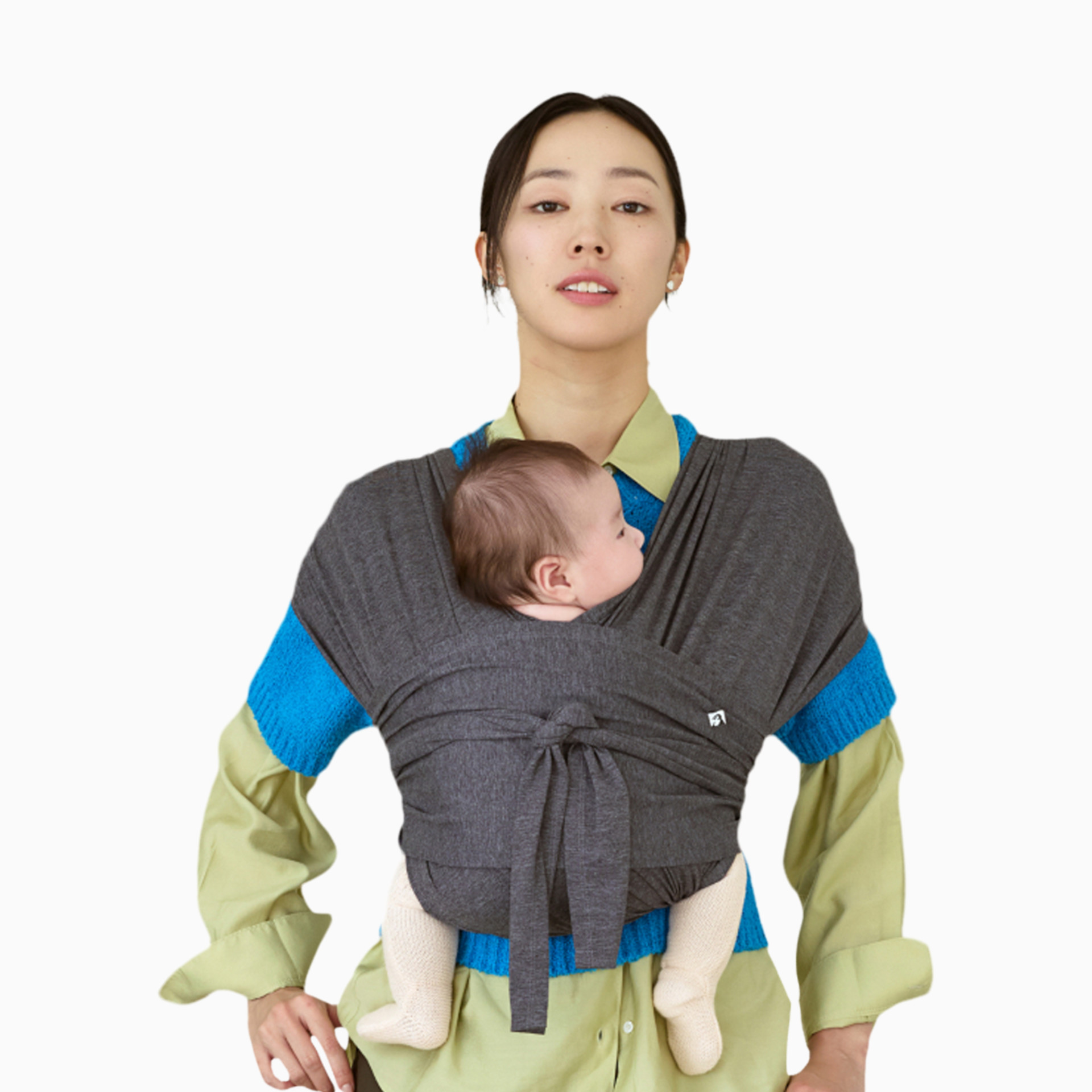 Konny Baby Wrap Carrier Flex SoftBreeze - Neutral Beige, M-4 XL