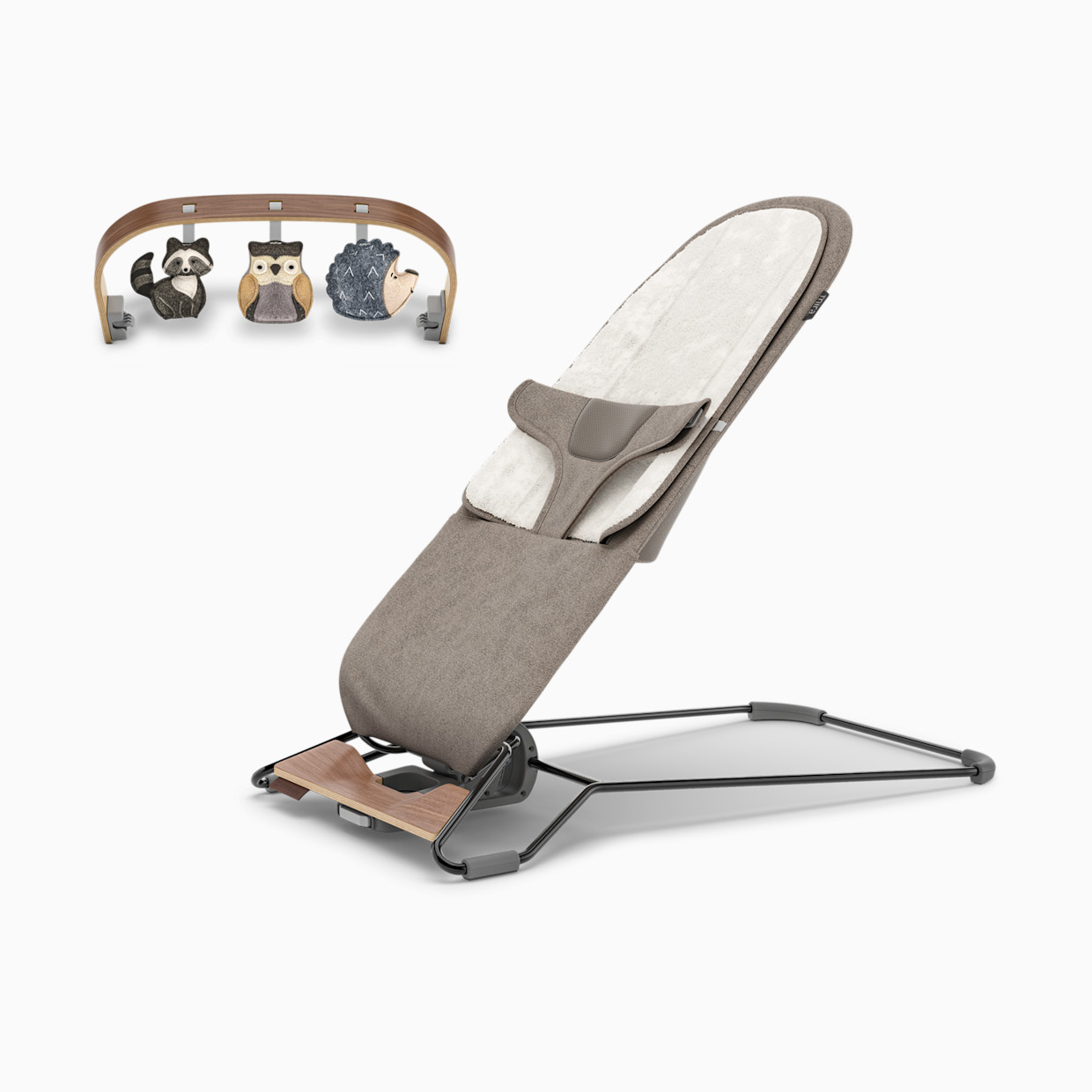 UPPAbaby Mira 2-in-1 Bouncer and Seat & Toy Bar Bundle - Wells/Forest Fun.
