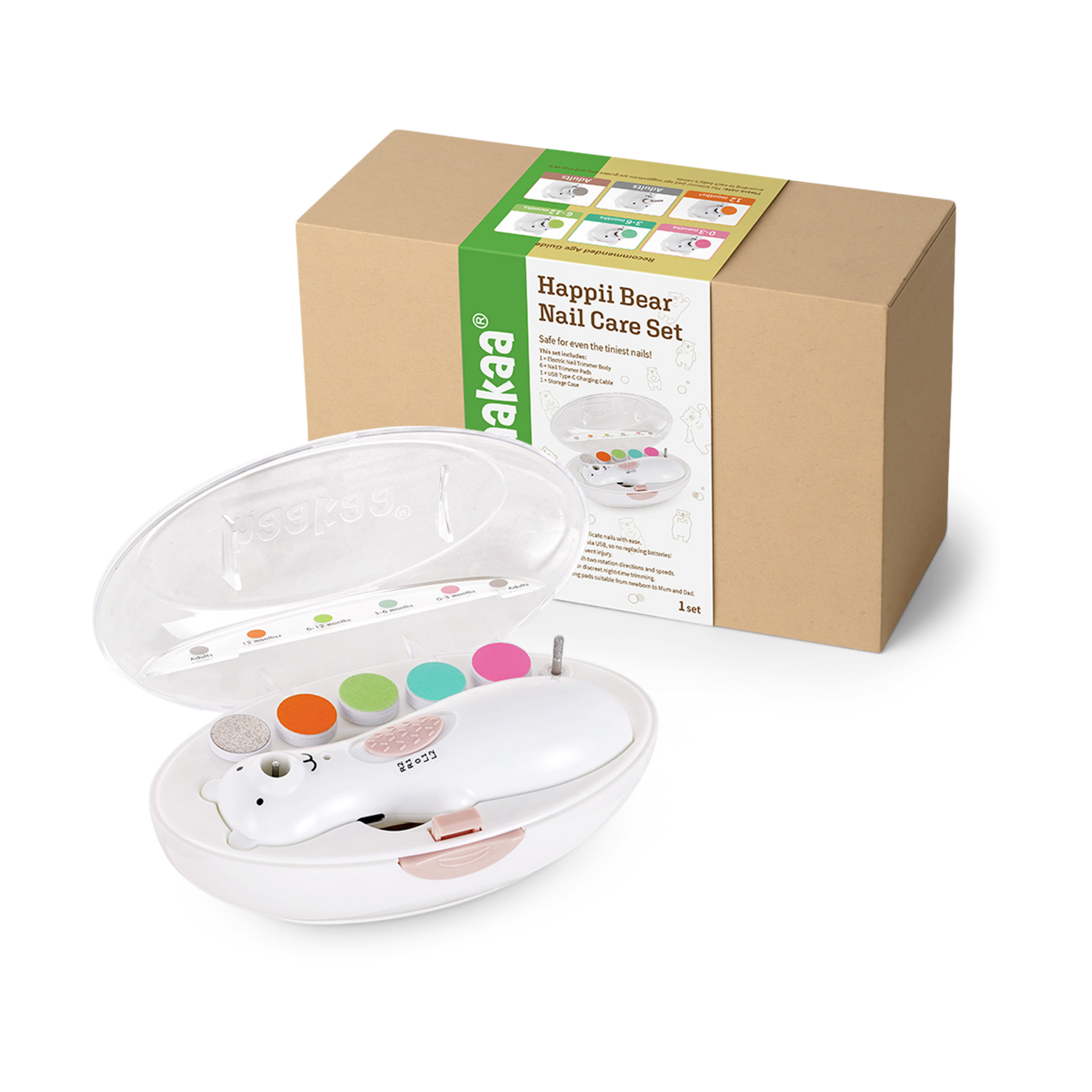 Haakaa Rechargeable Happii Bear Nail Buffer.