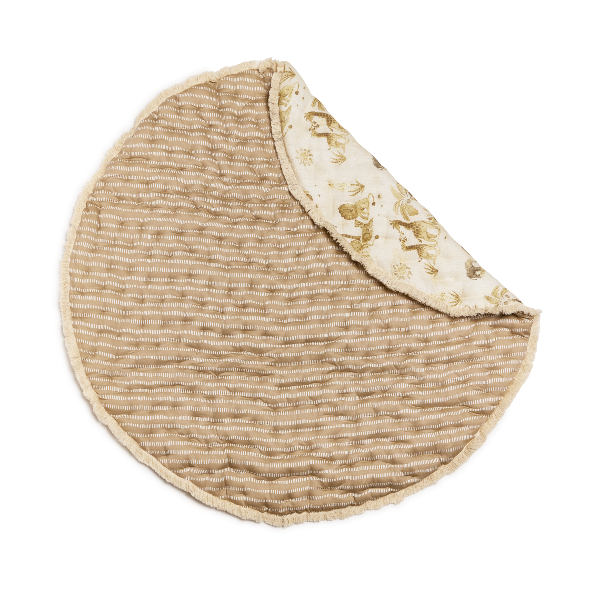 Tiny Kind Baby Quilted Play Mat - Jungle Family.