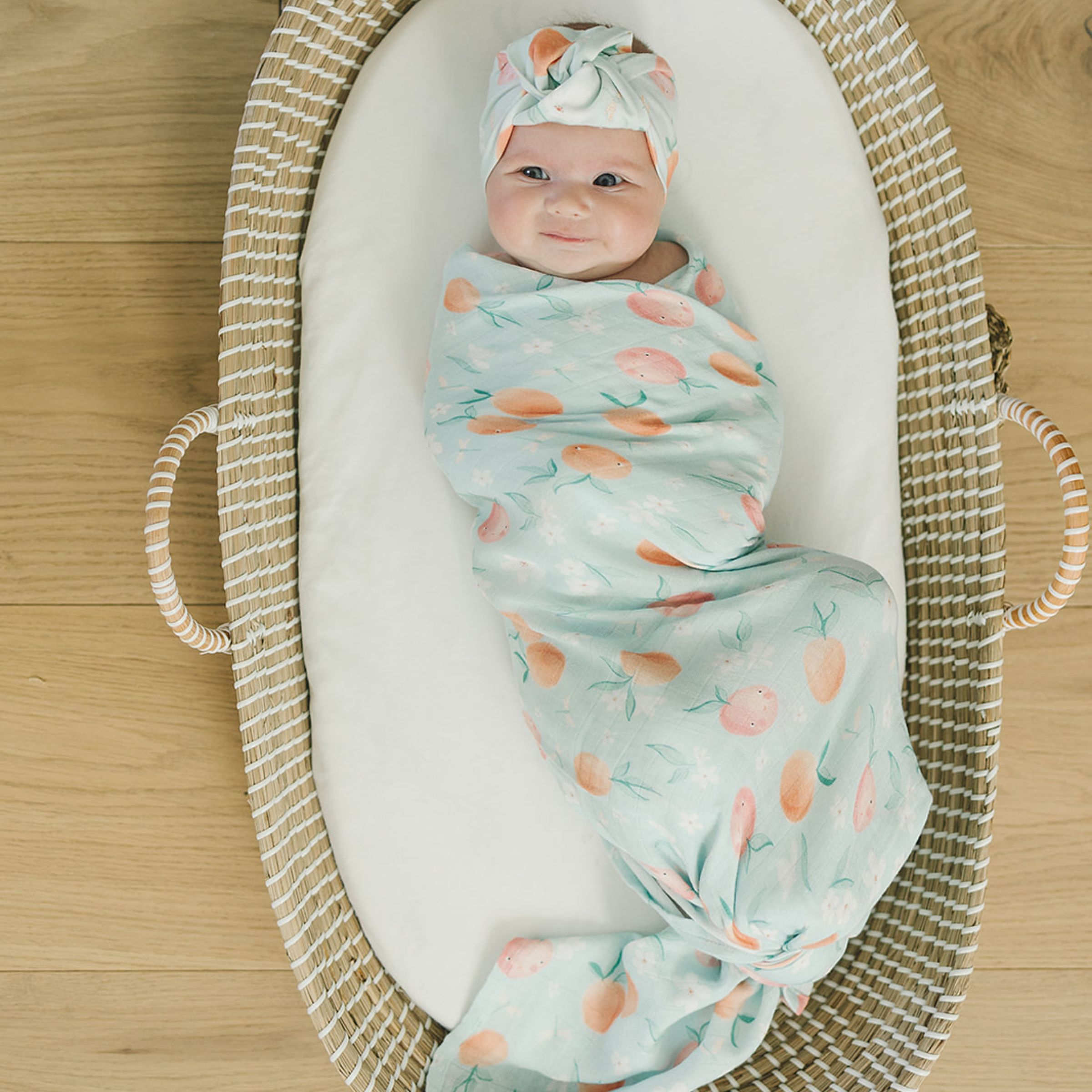 Loulou Lollipop Muslin Swaddle Peaches Babylist Shop