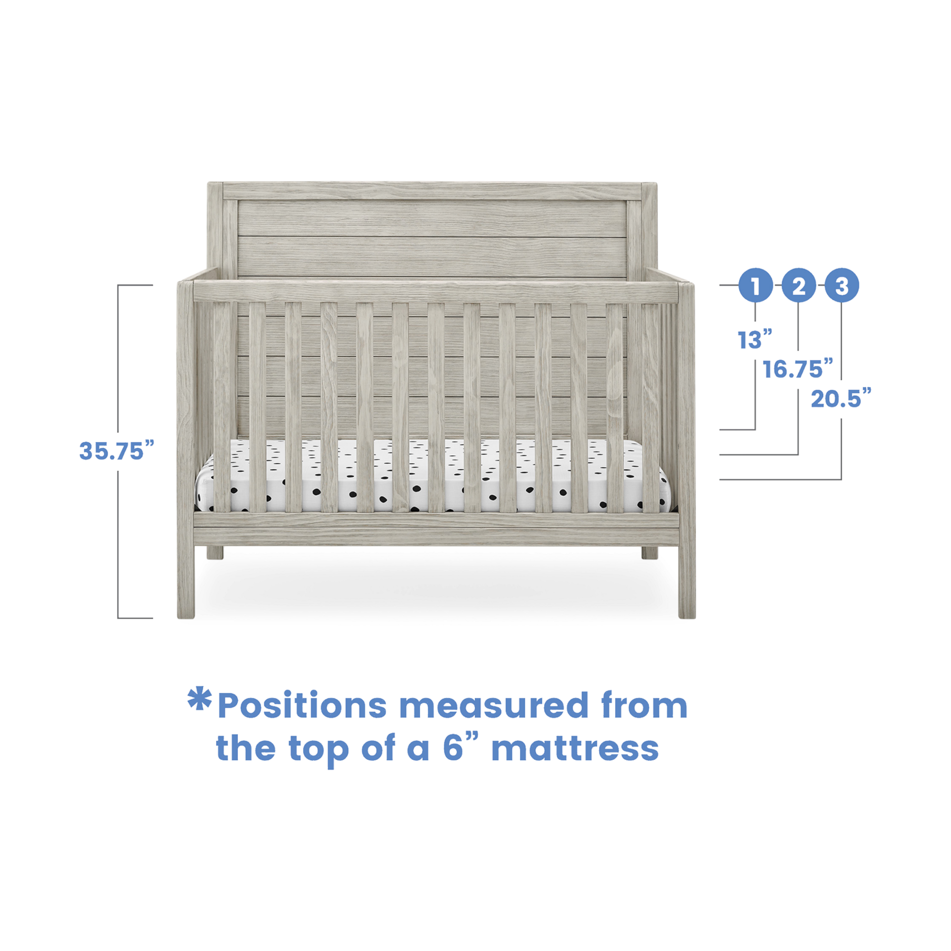 Delta Cambridge Convertible Crib In Rustic Grey atelieryuwa.ciao.jp
