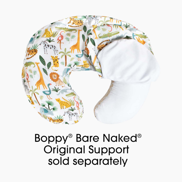 Boppy Original Support Nursing Pillow Cover and Protective Liner Bundle - Colorful Wildlife Pillow Line And Protective Cover.