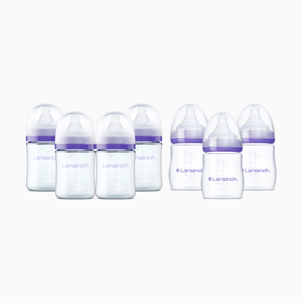 Lansinoh Glass and Plastic Baby Bottle Starter Gift Set.