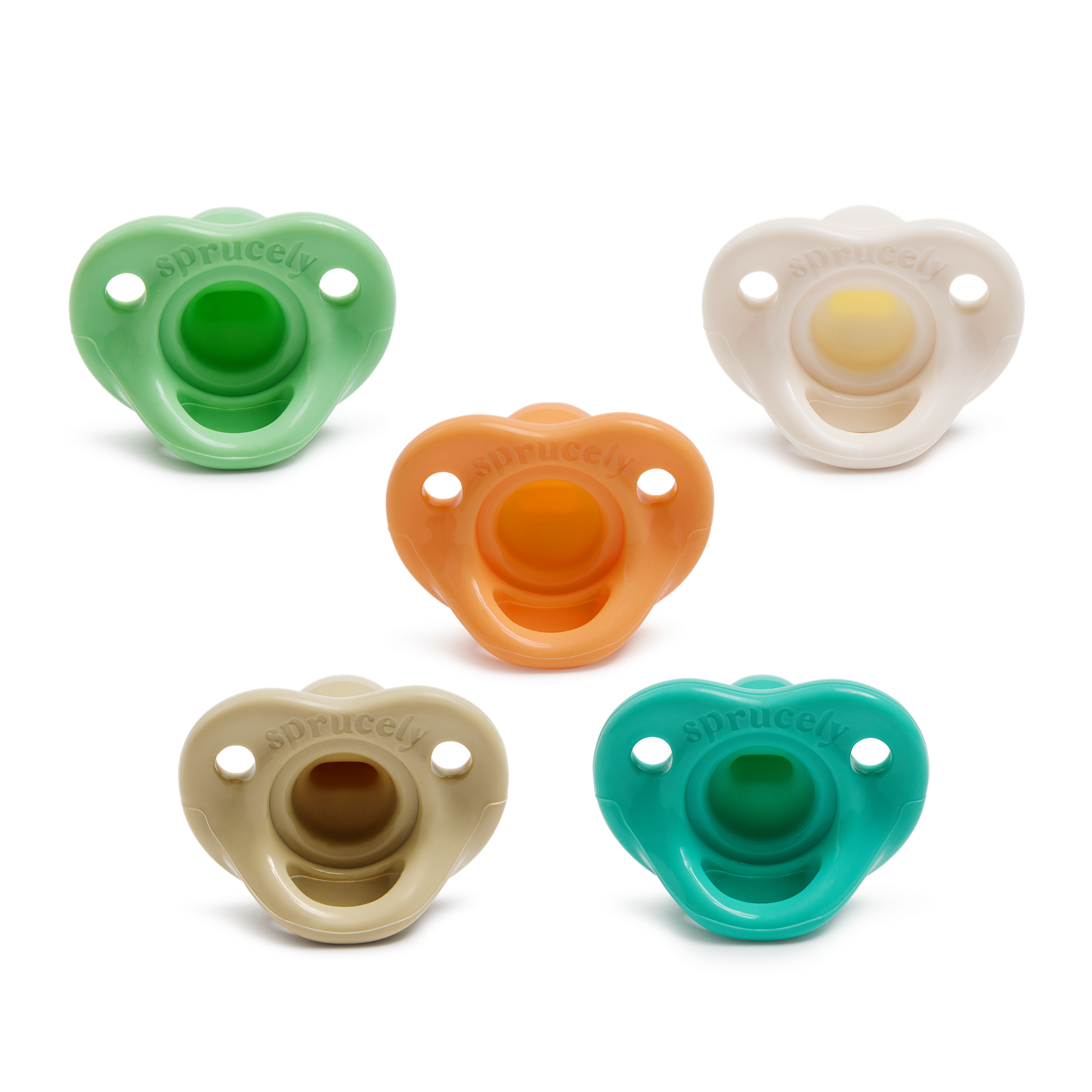 Sprucely Silicone Pacifier (5 Pack).
