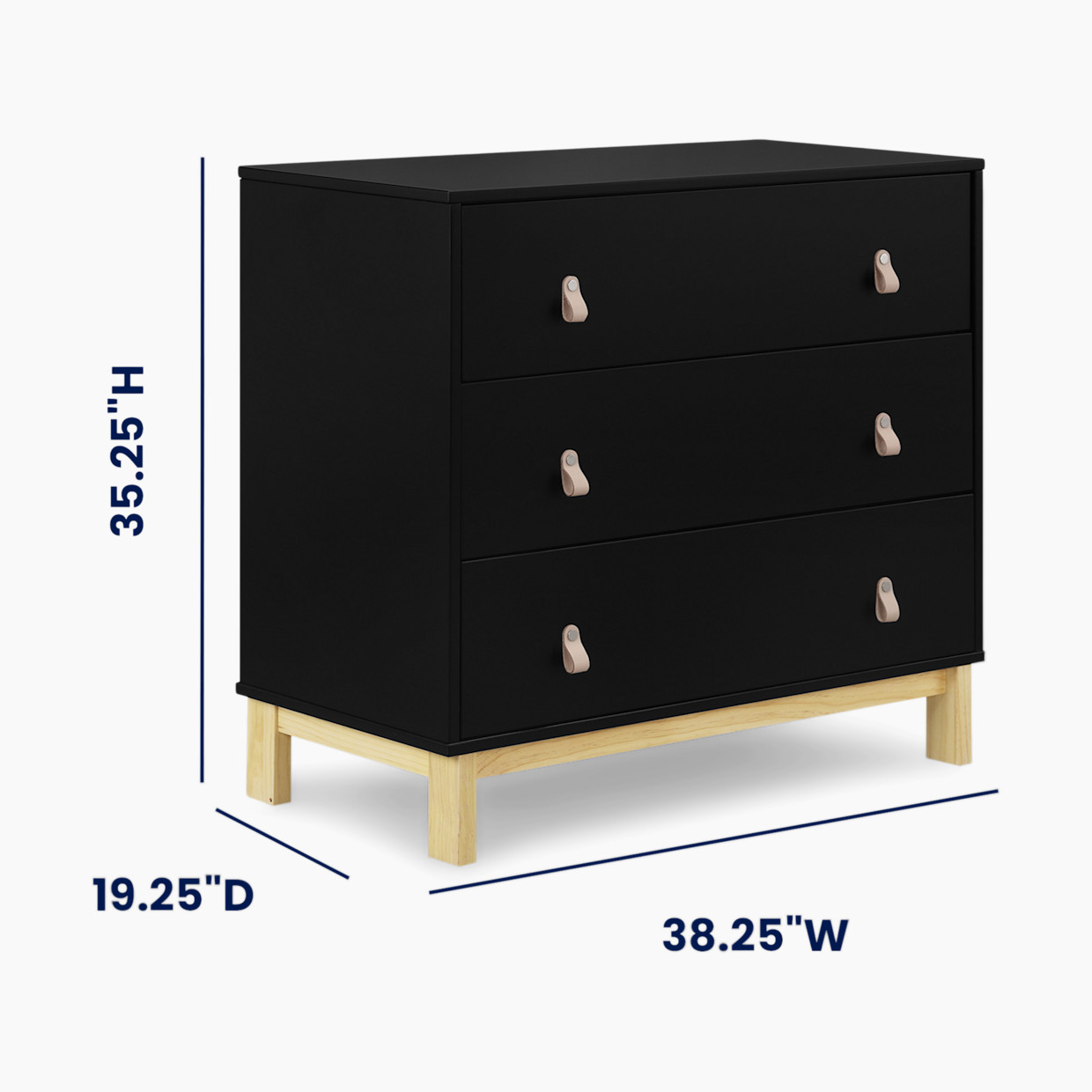 Delta Children babyGap Legacy 3 Drawer Dresser - Ebony/Natural.